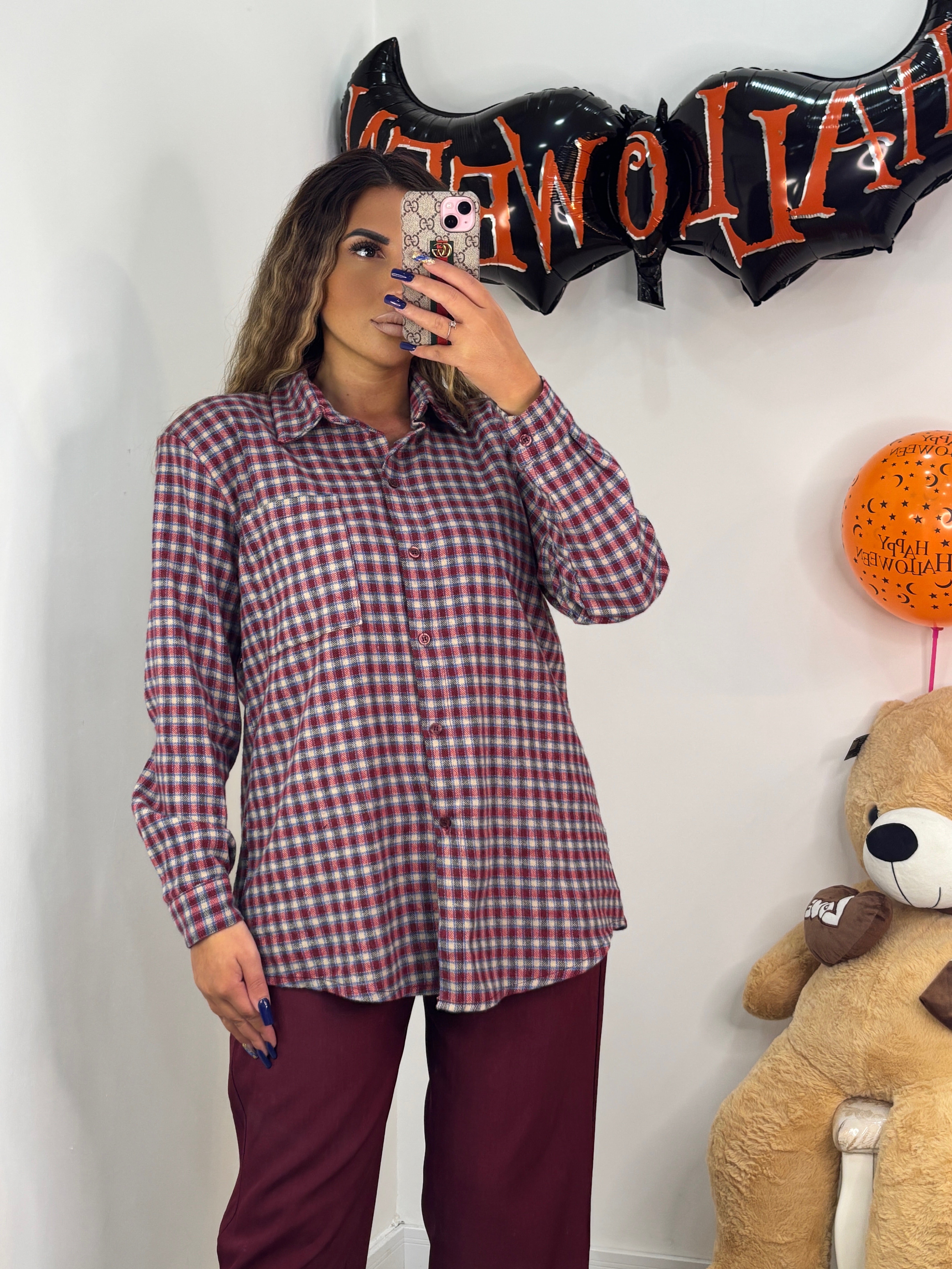 CAMICIA TARTAN SPALLINE