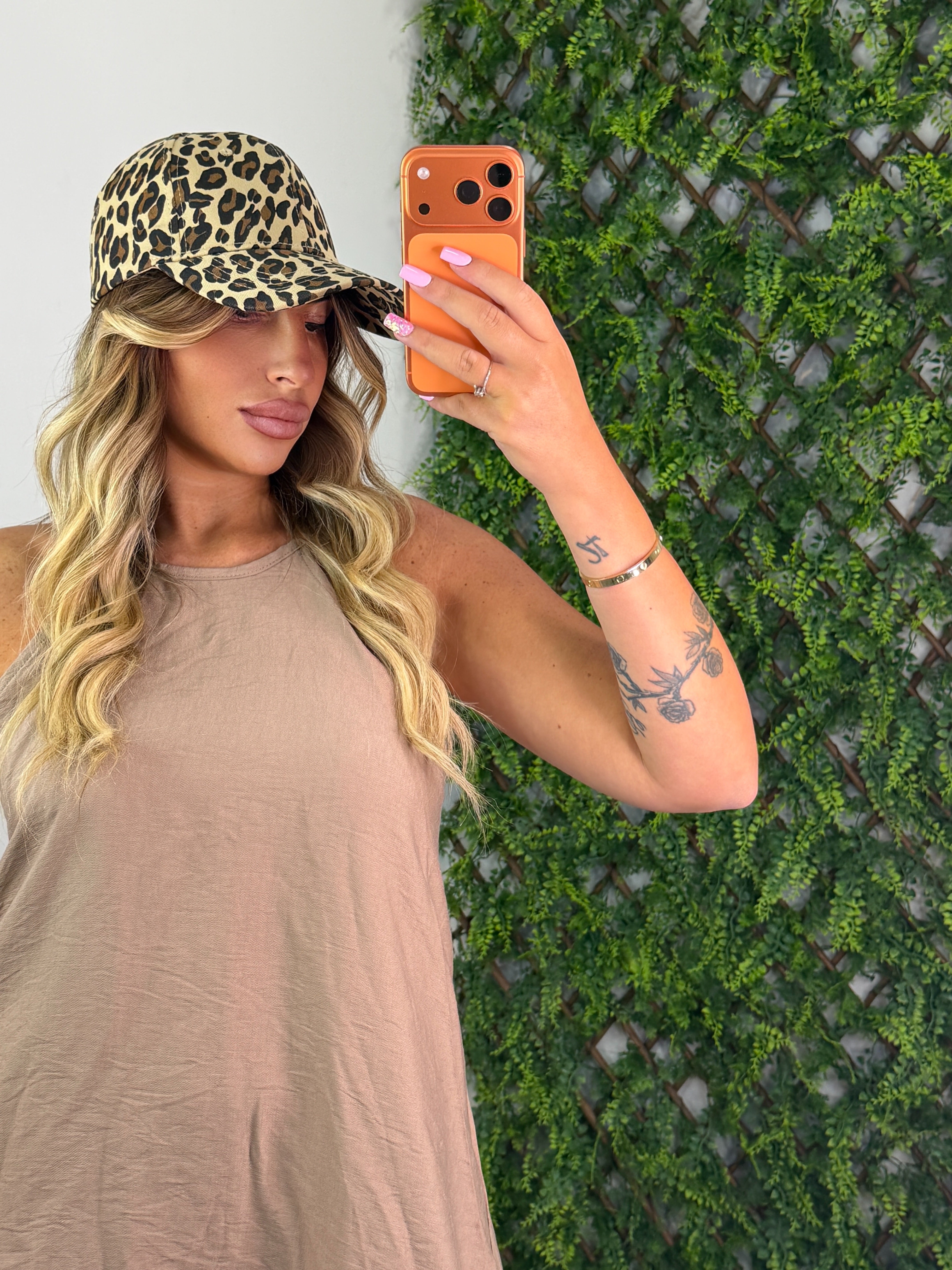 CAPPELLO LEOPARDATO BEIGE