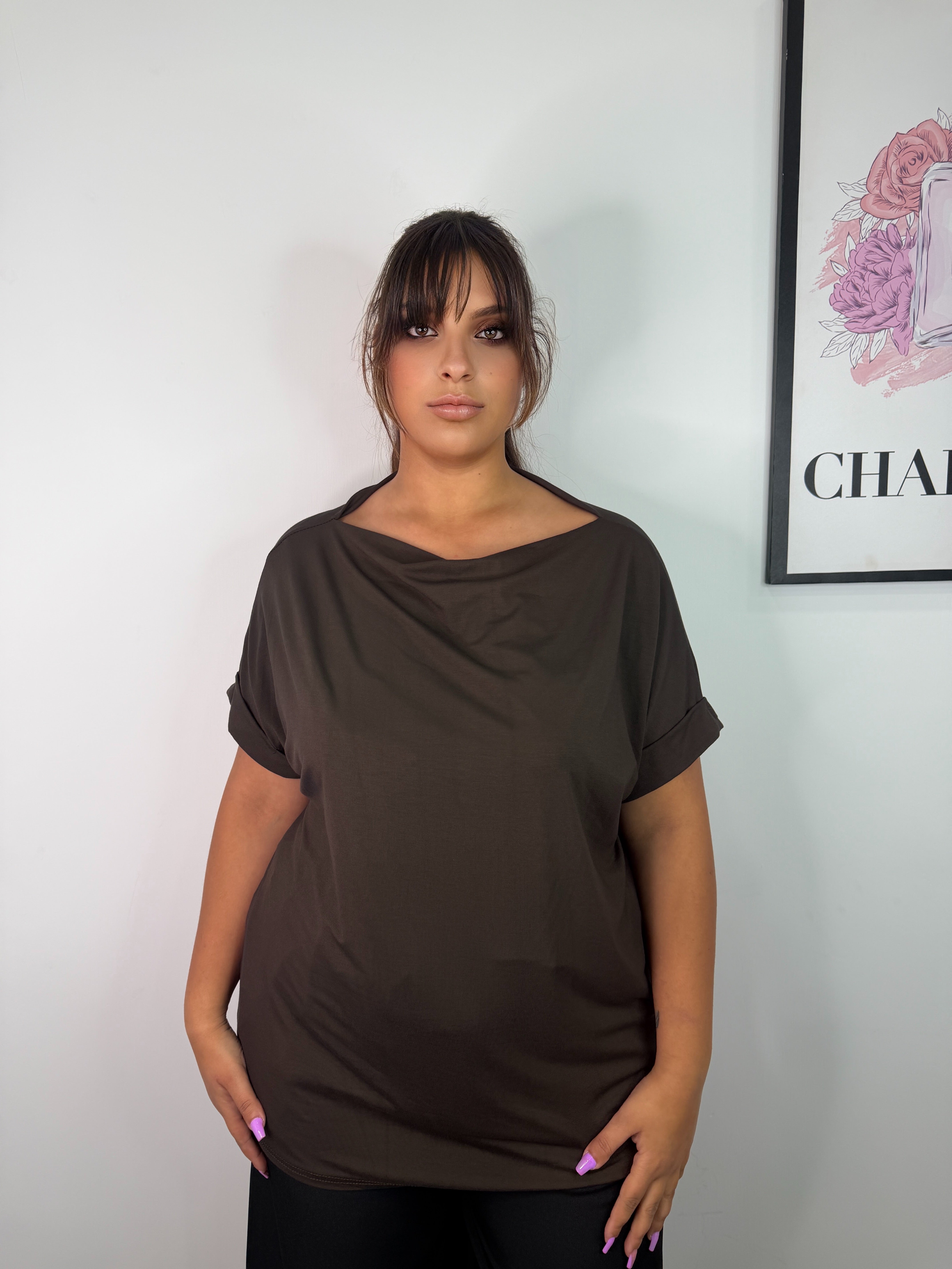 MAGLIA SCOLLO A BICCHIERE CURVY