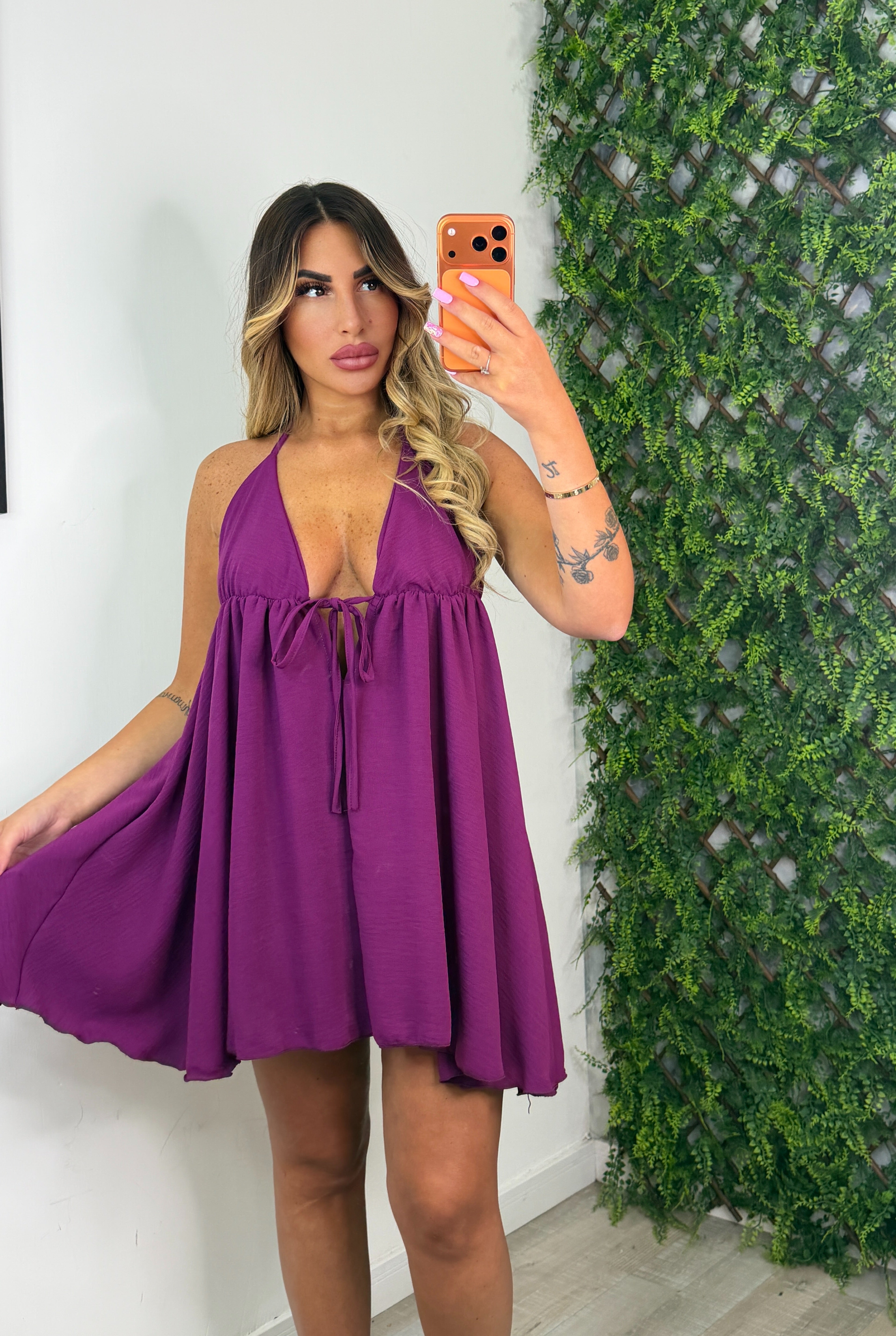 DRESS SANTORINI - VIOLA