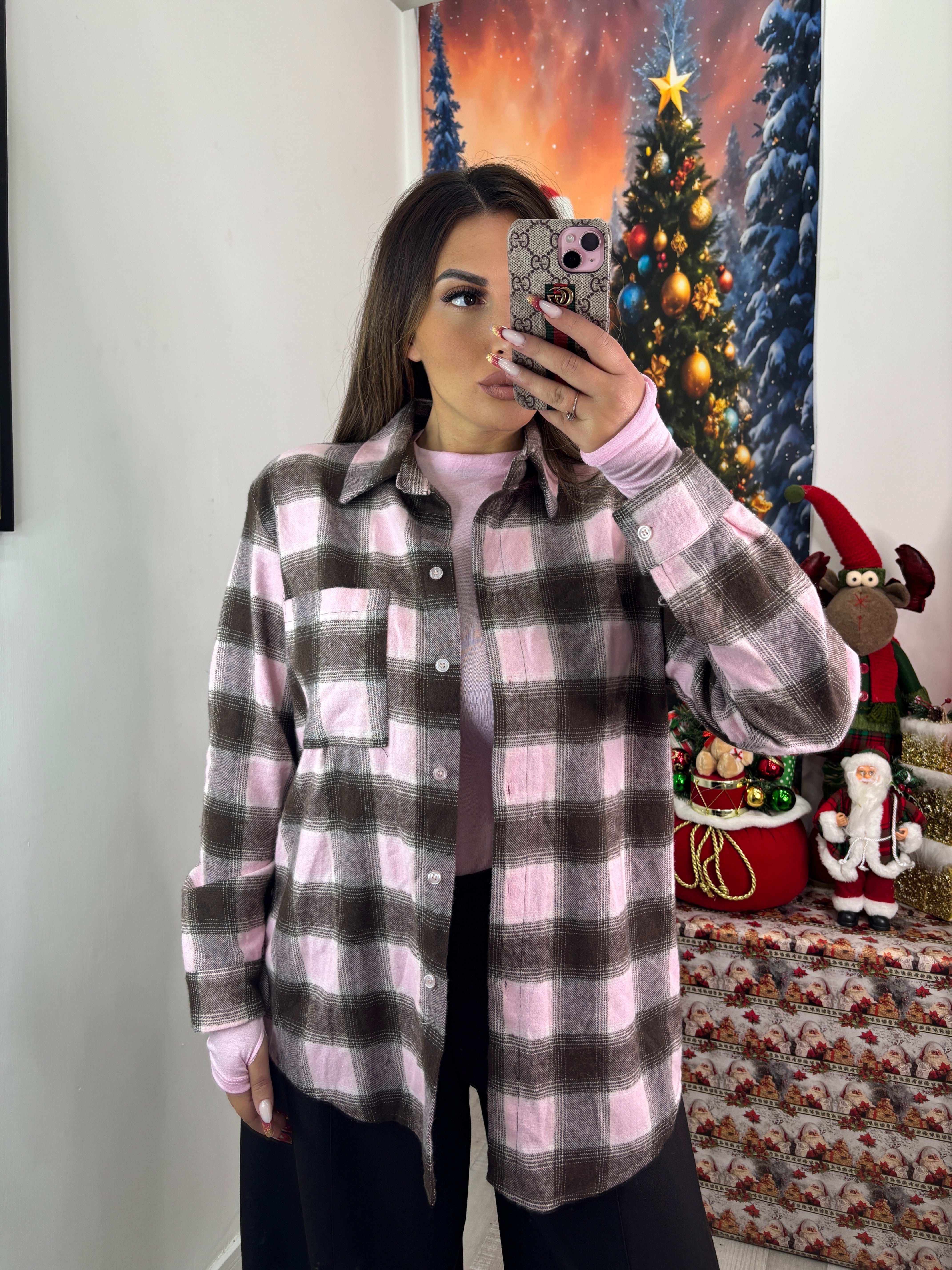 CAMICIA FLANELLA PINK