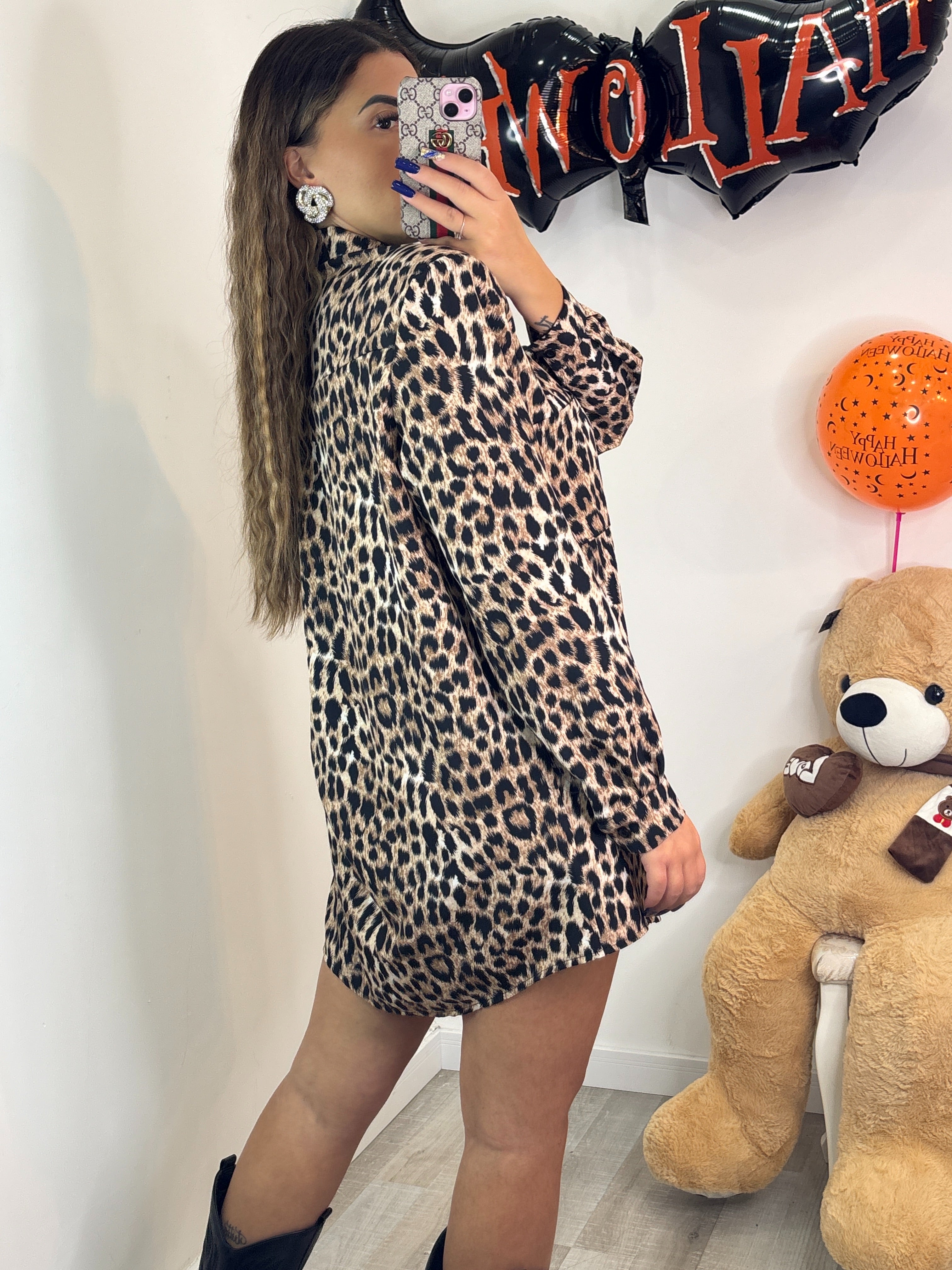CAMICIA DRESS LEOPARDATA