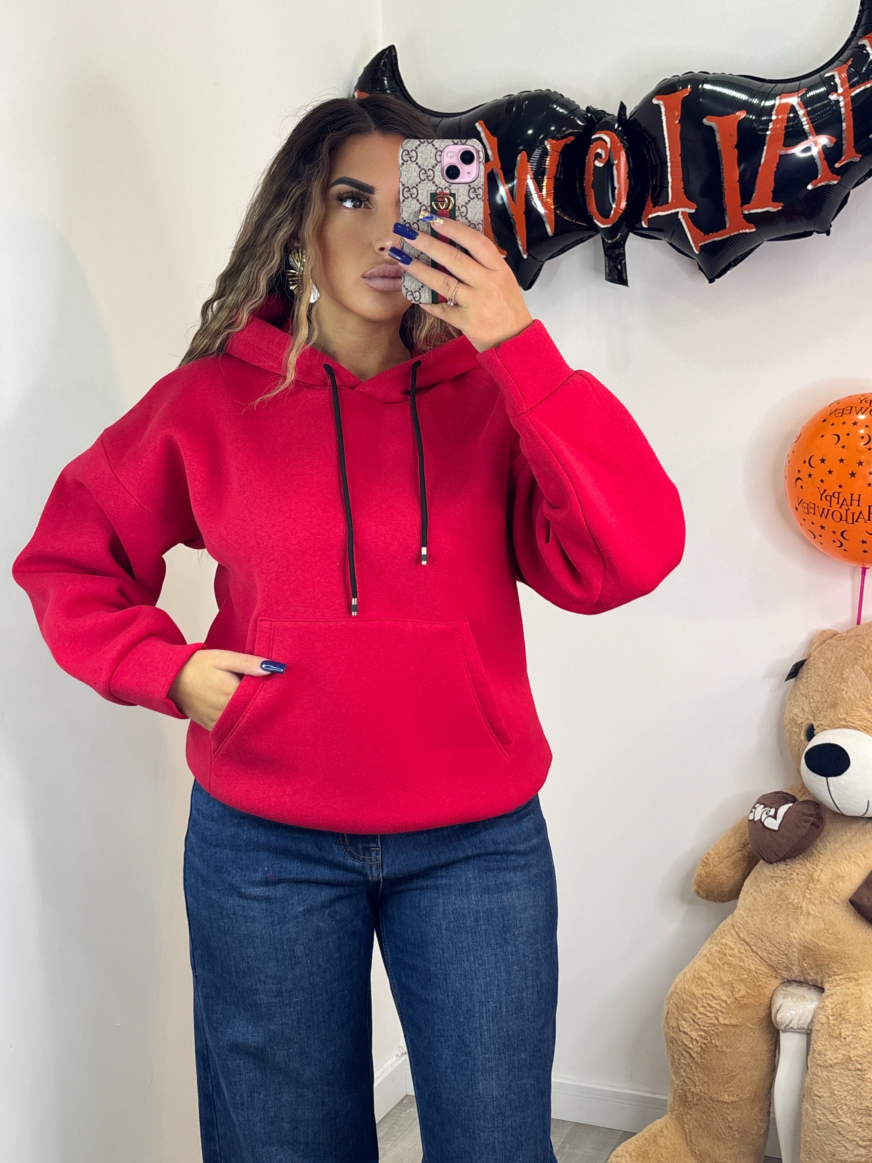 FELPA BASIC CAPPUCCIO