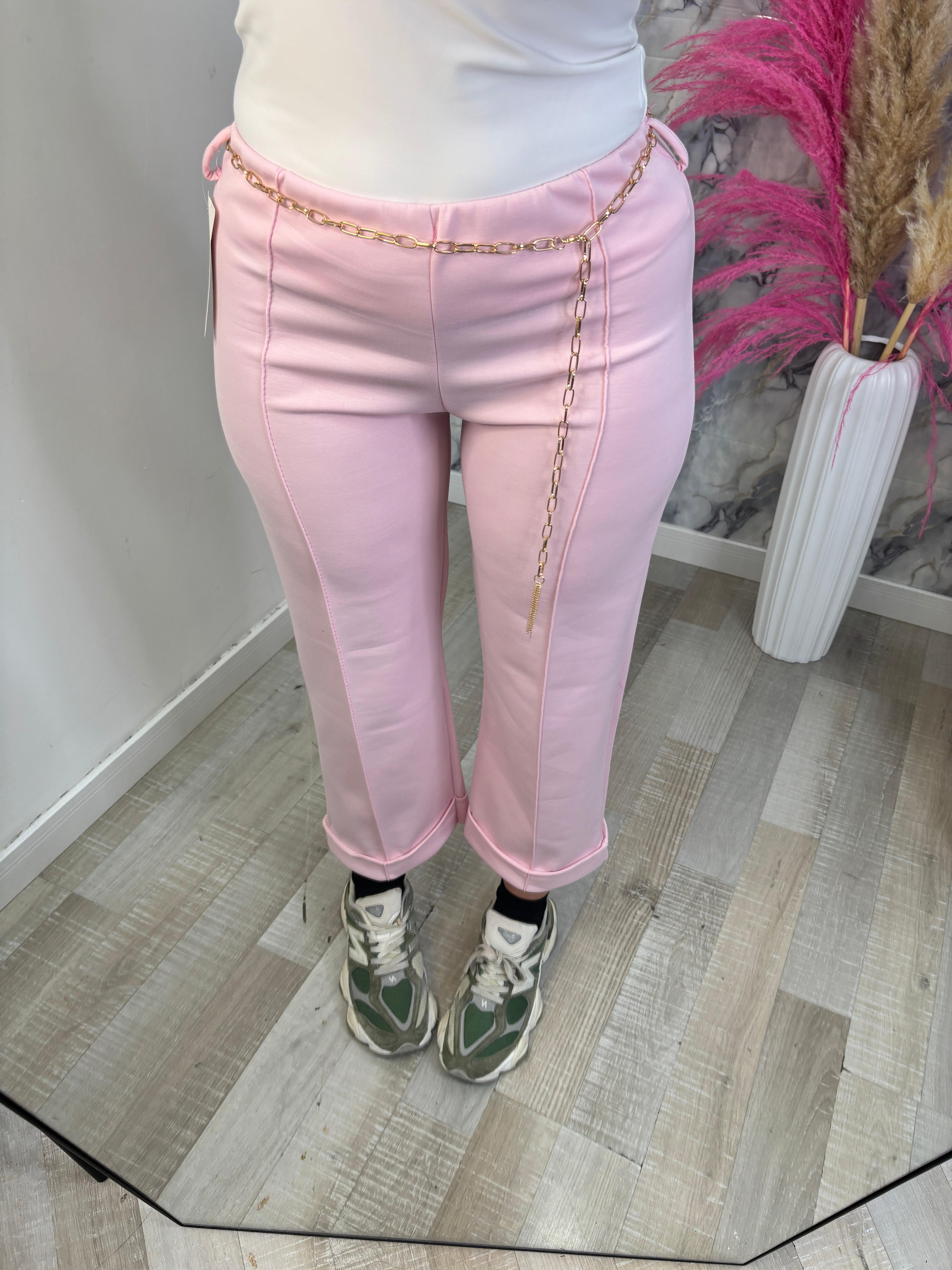 PANTALONE CAPRI ROSA