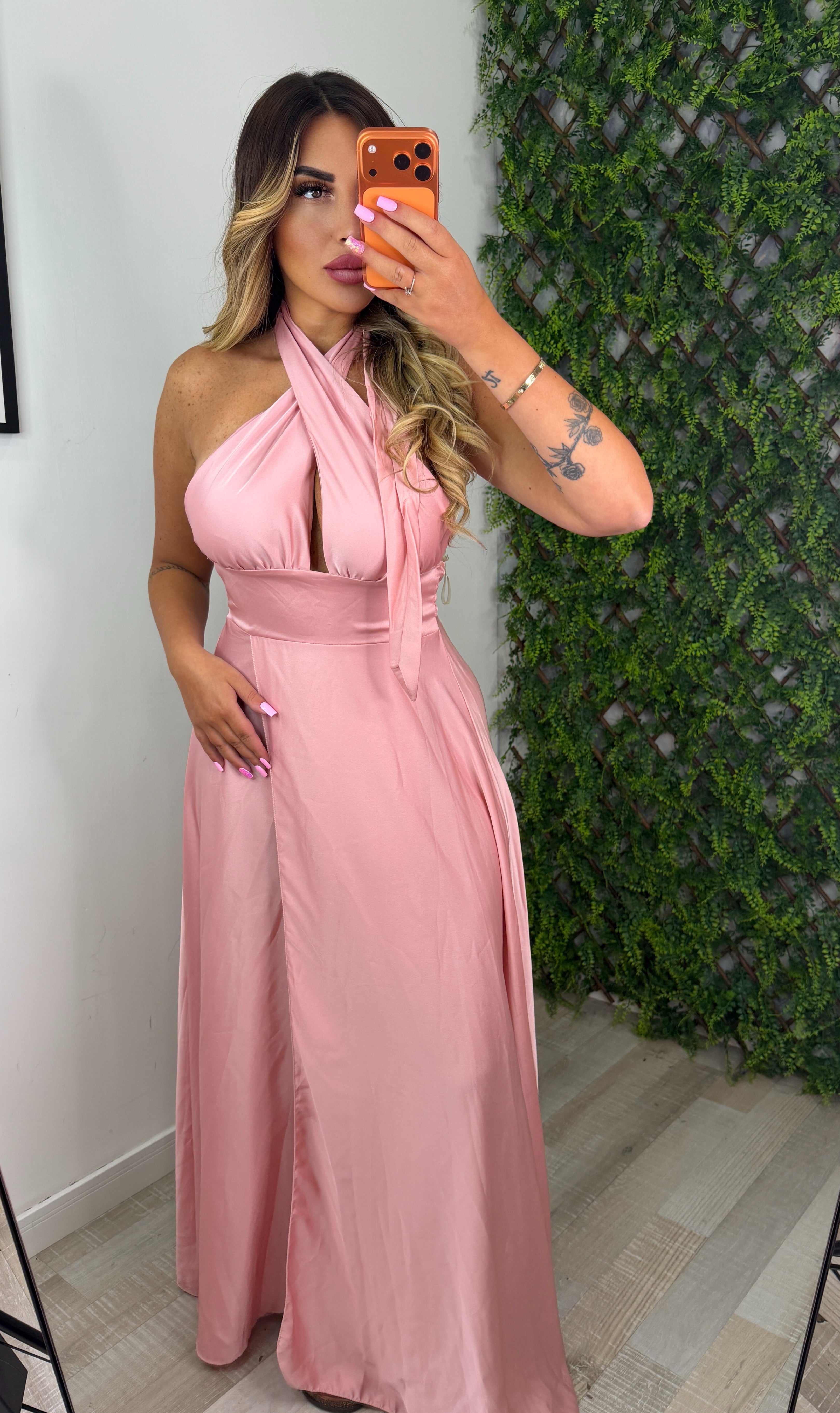 ABITO LUNGO ROSA