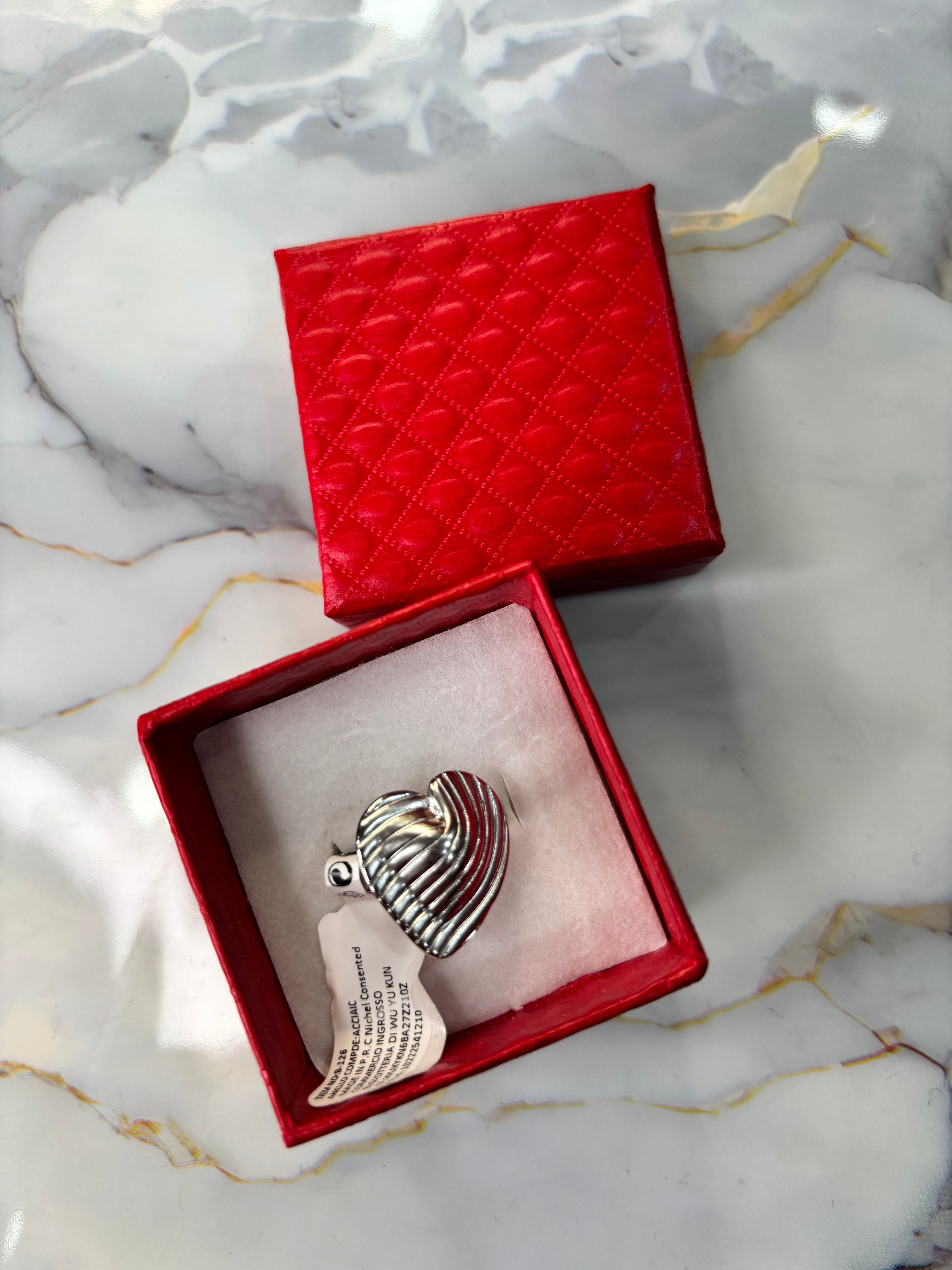 ANELLO CUORE MARTELLATO