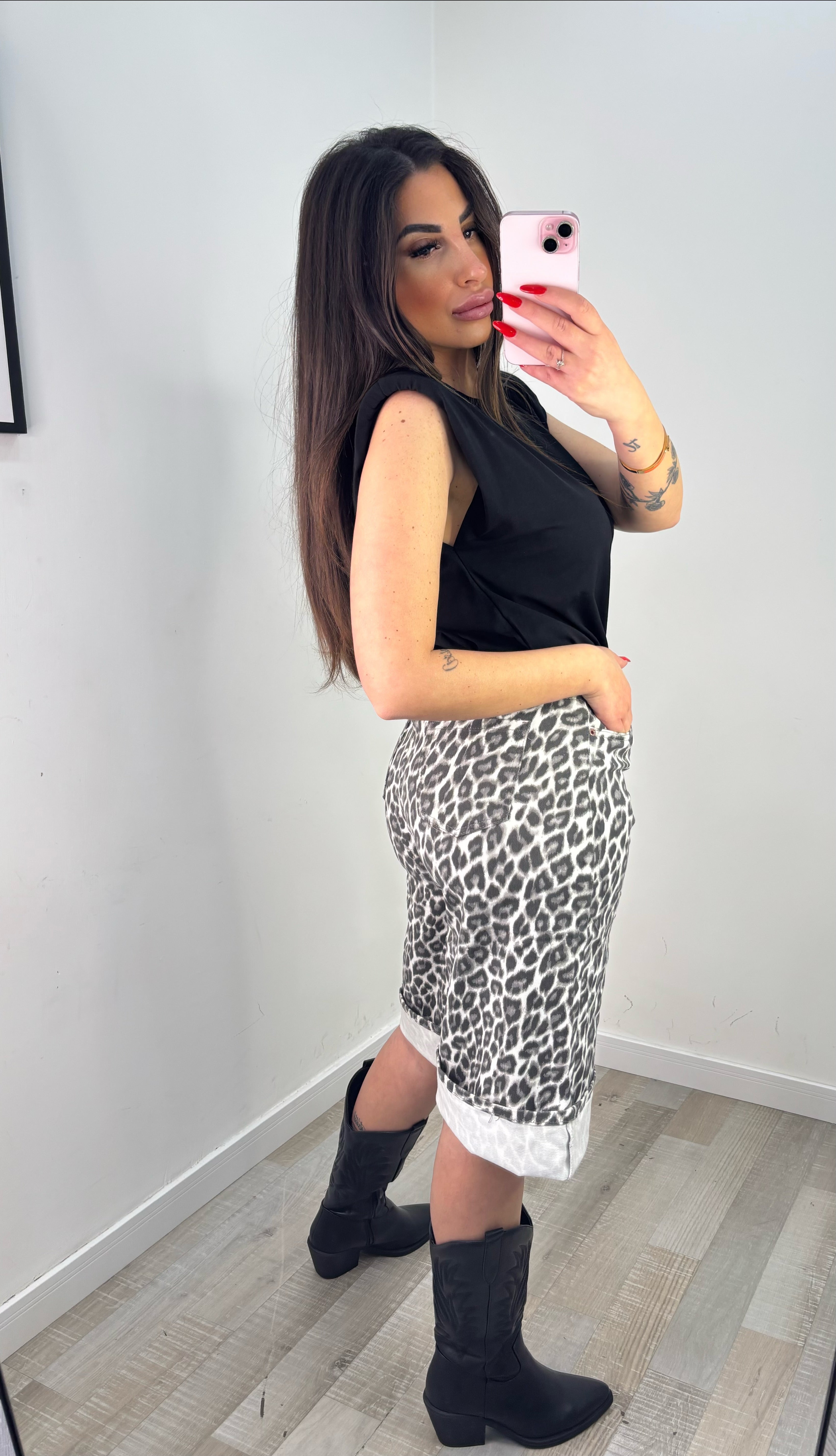 BERMUDA BAGGY LEOPARDATO