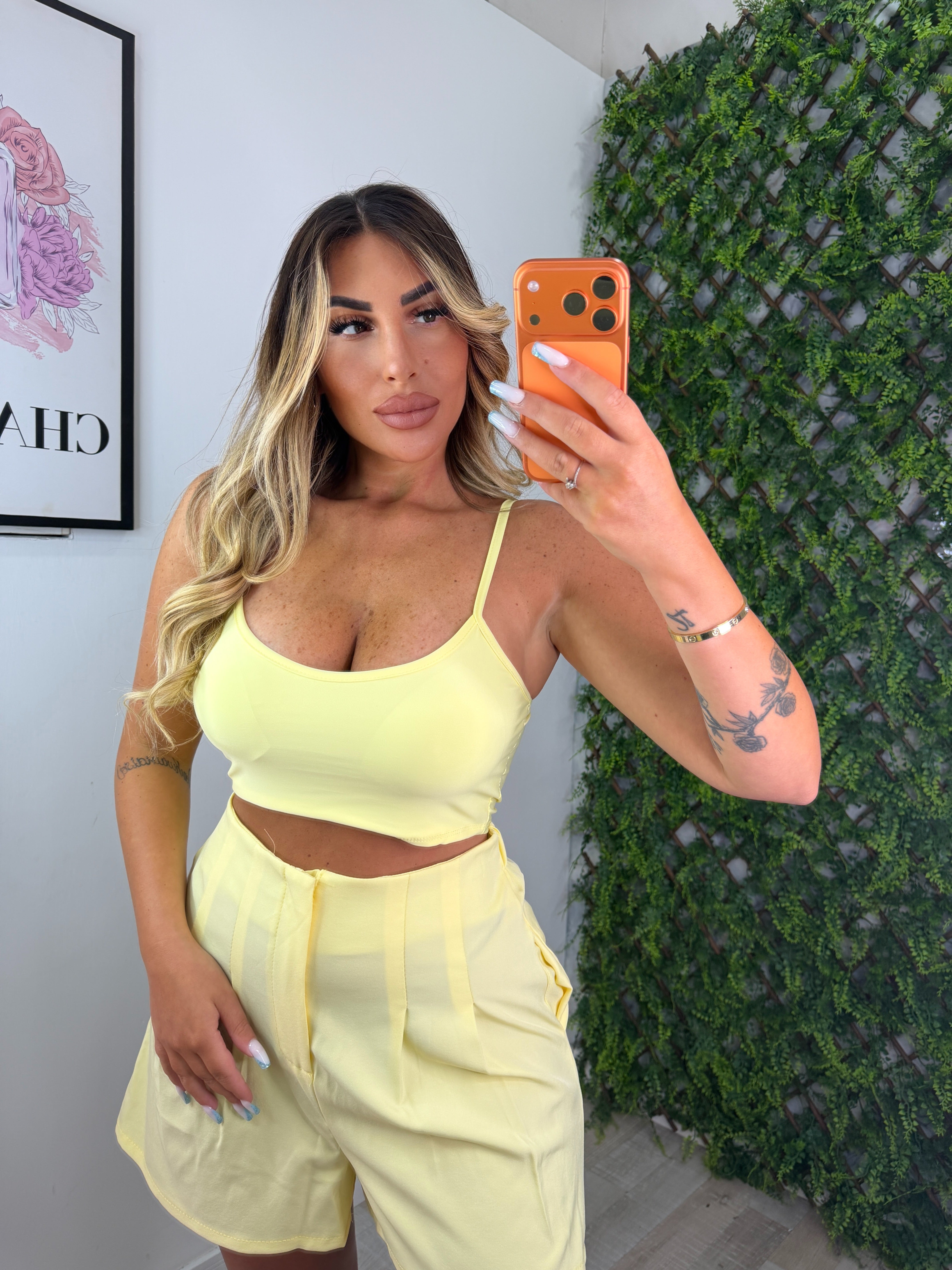 TOP A FASCIA GIALLO