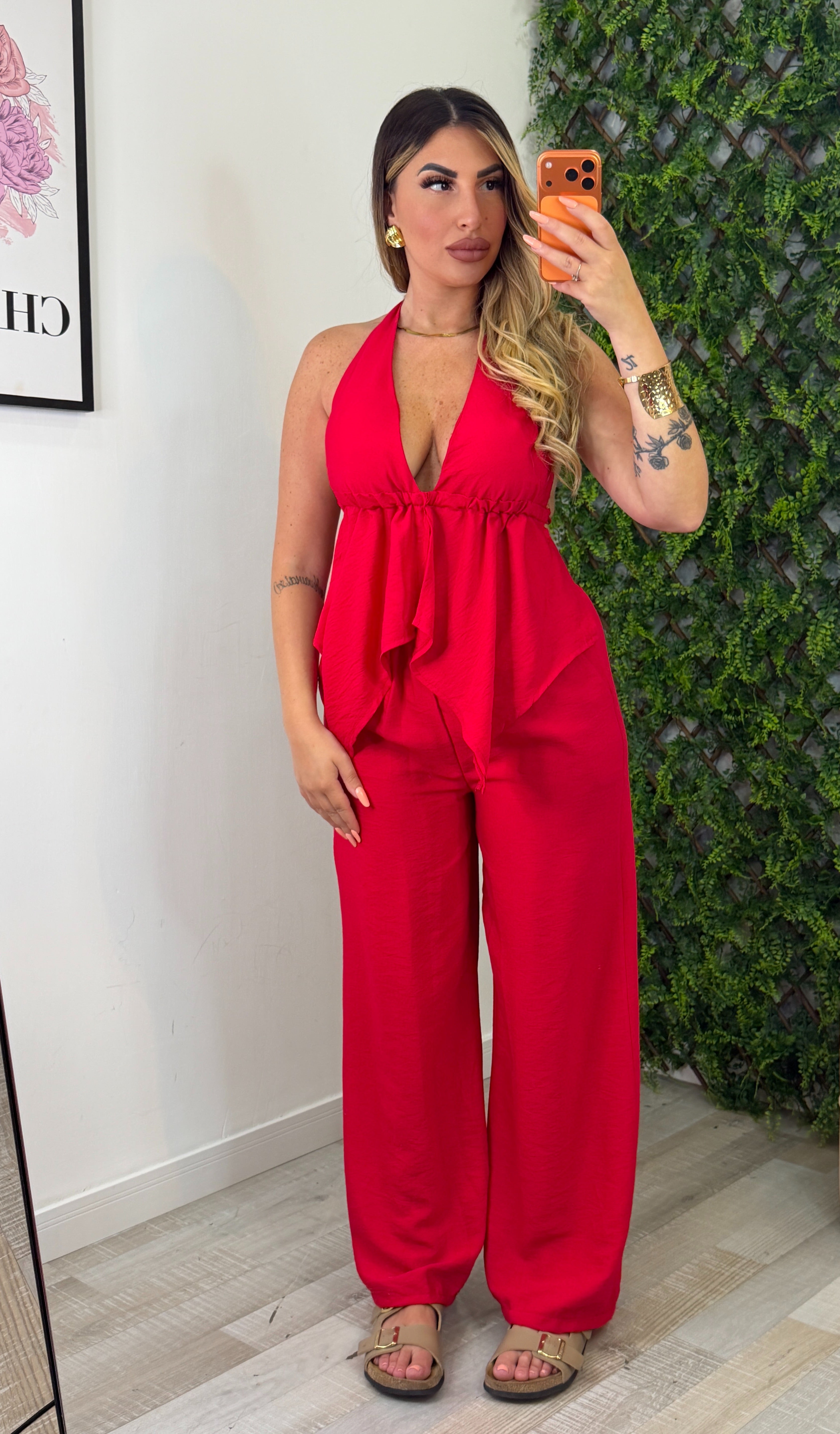 COORDINATO SANTORINI ROSSO