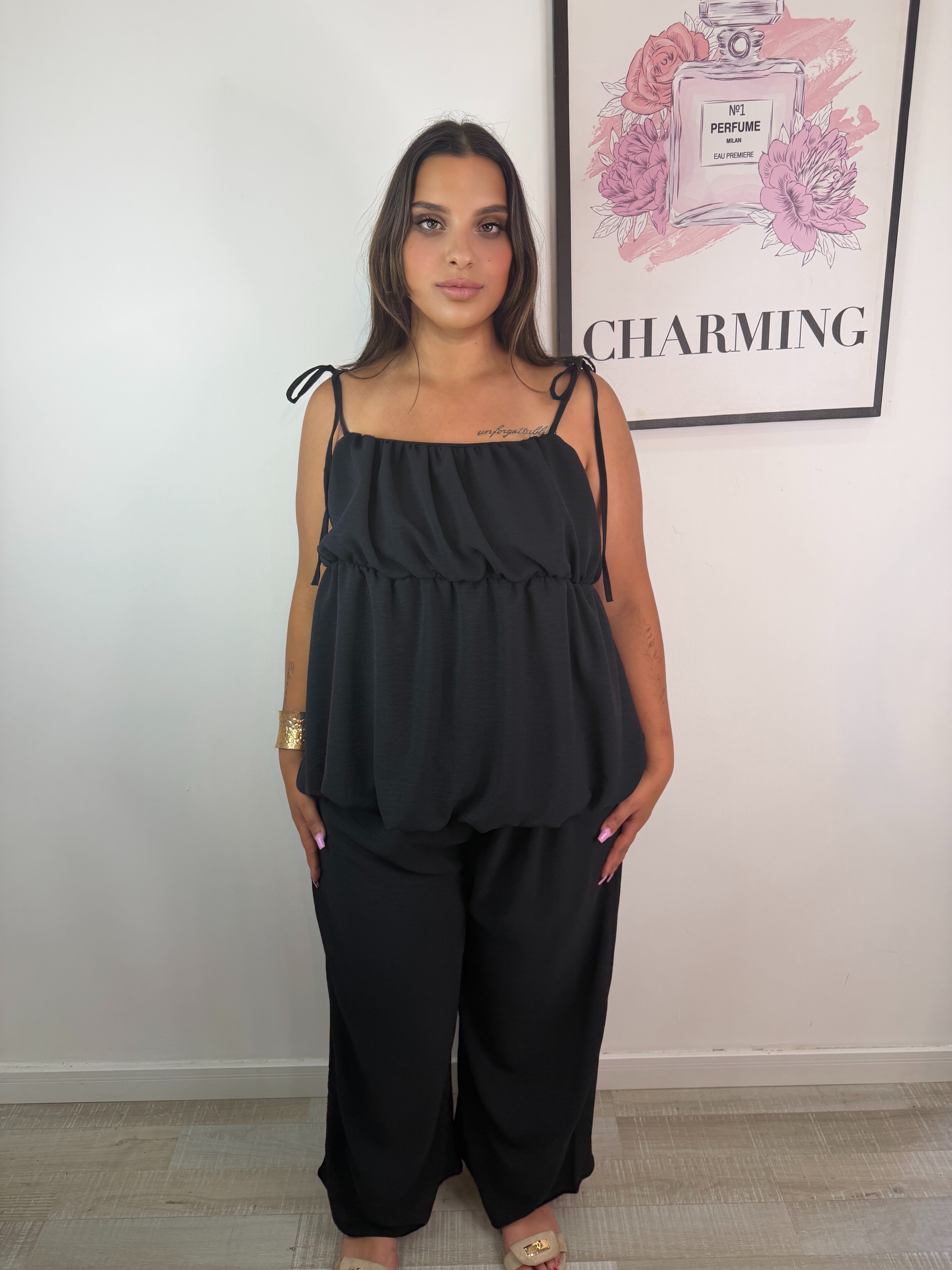 COORDINATO GRETA NERO