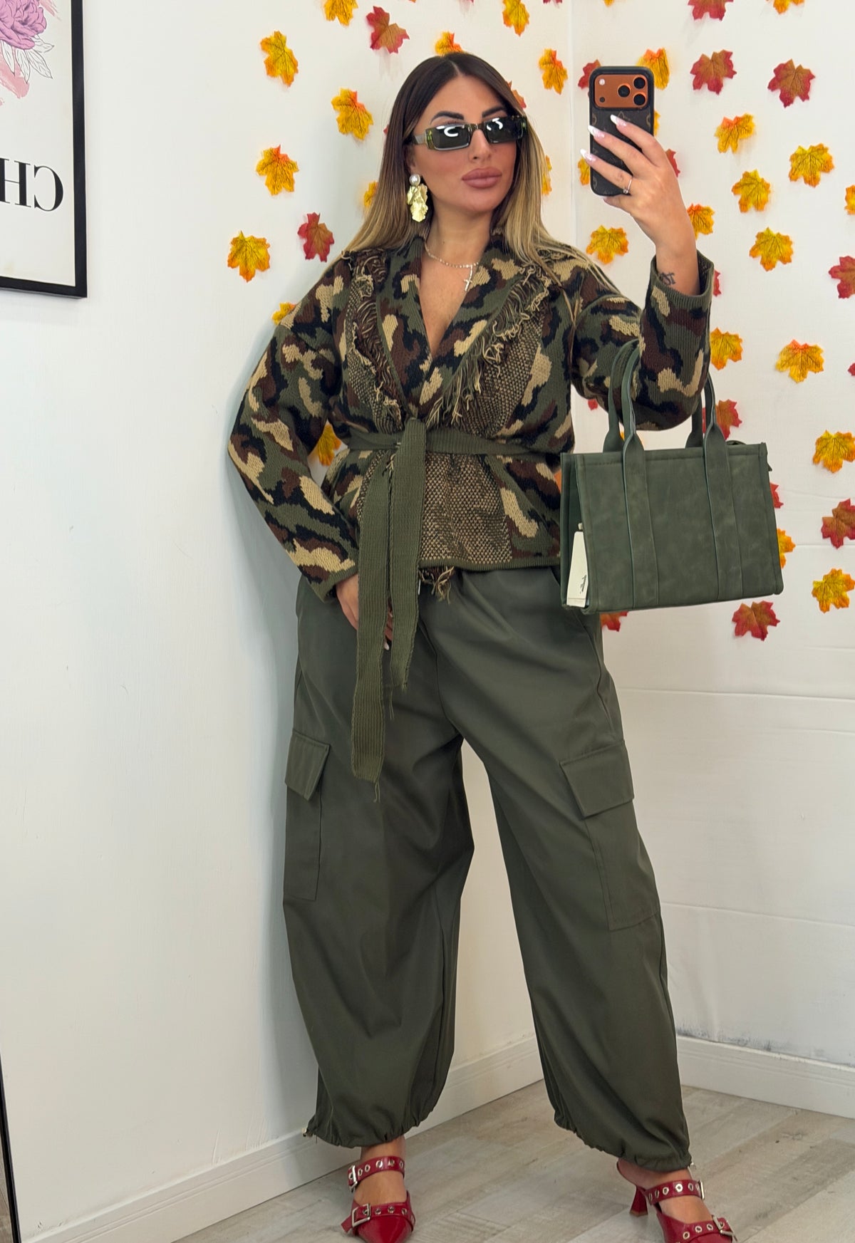 CARDIGAN MILITARE