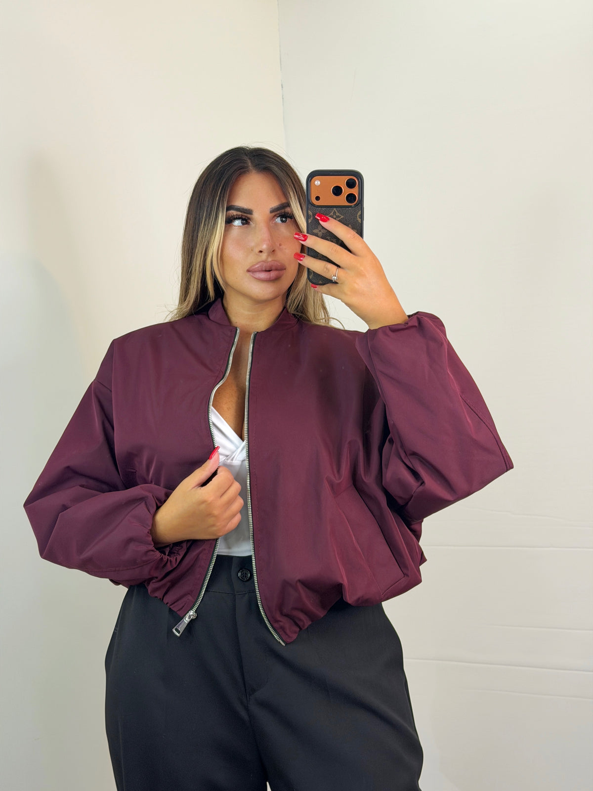 BOMBER BORDEAUX