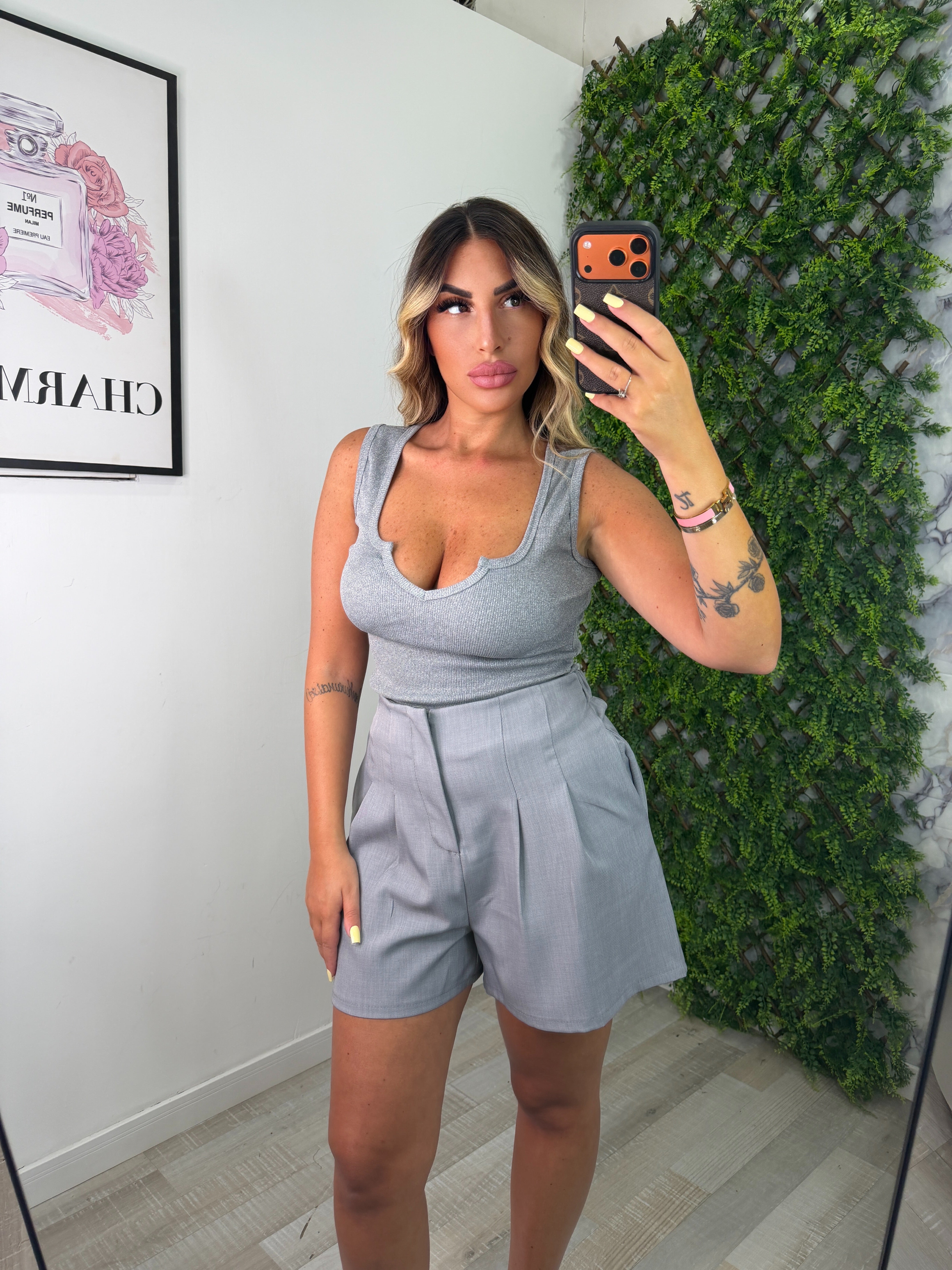 CANOTTA PUSH UP - GRIGIO