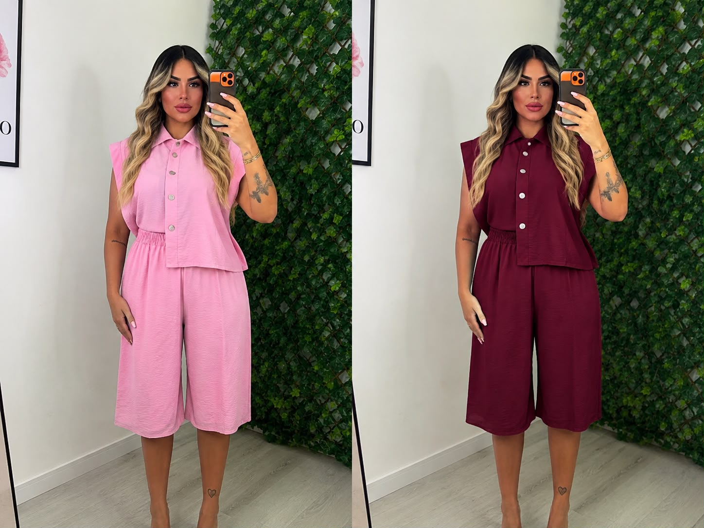 COORDINATO MAXI BERMUDA - BORDEAUX