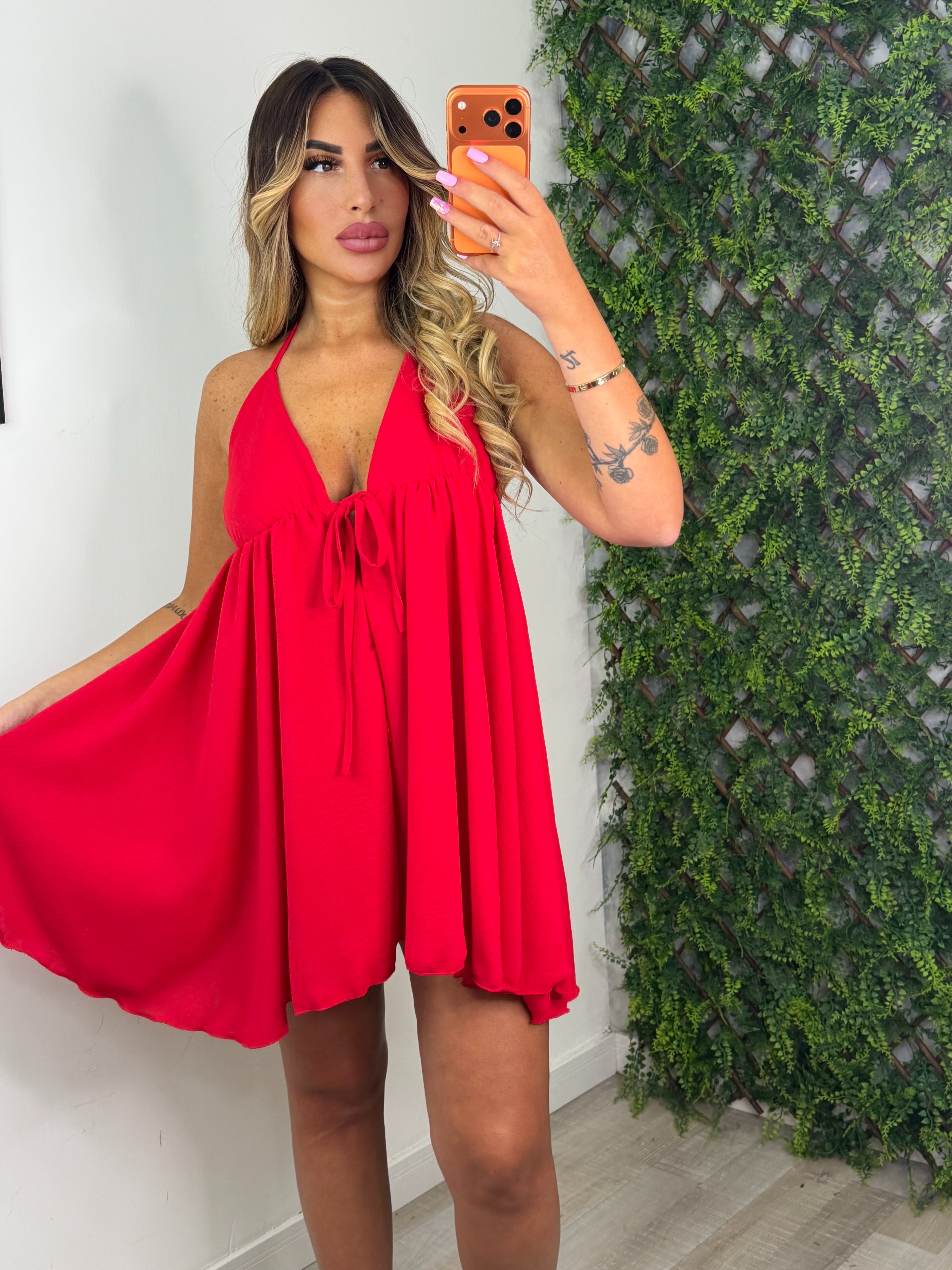DRESS LUDOVICA - ROSSO