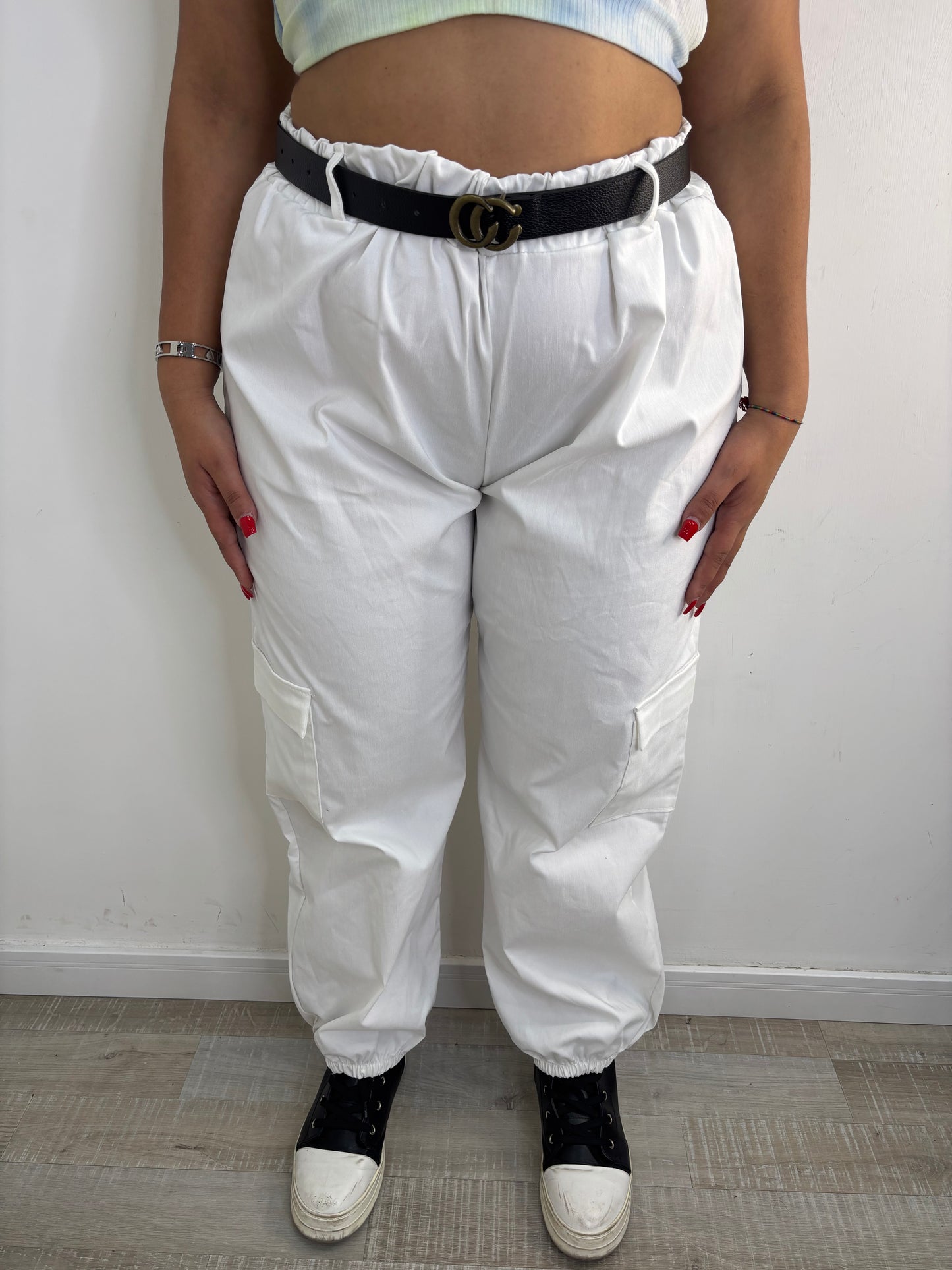 CARGO CURVY BIANCO