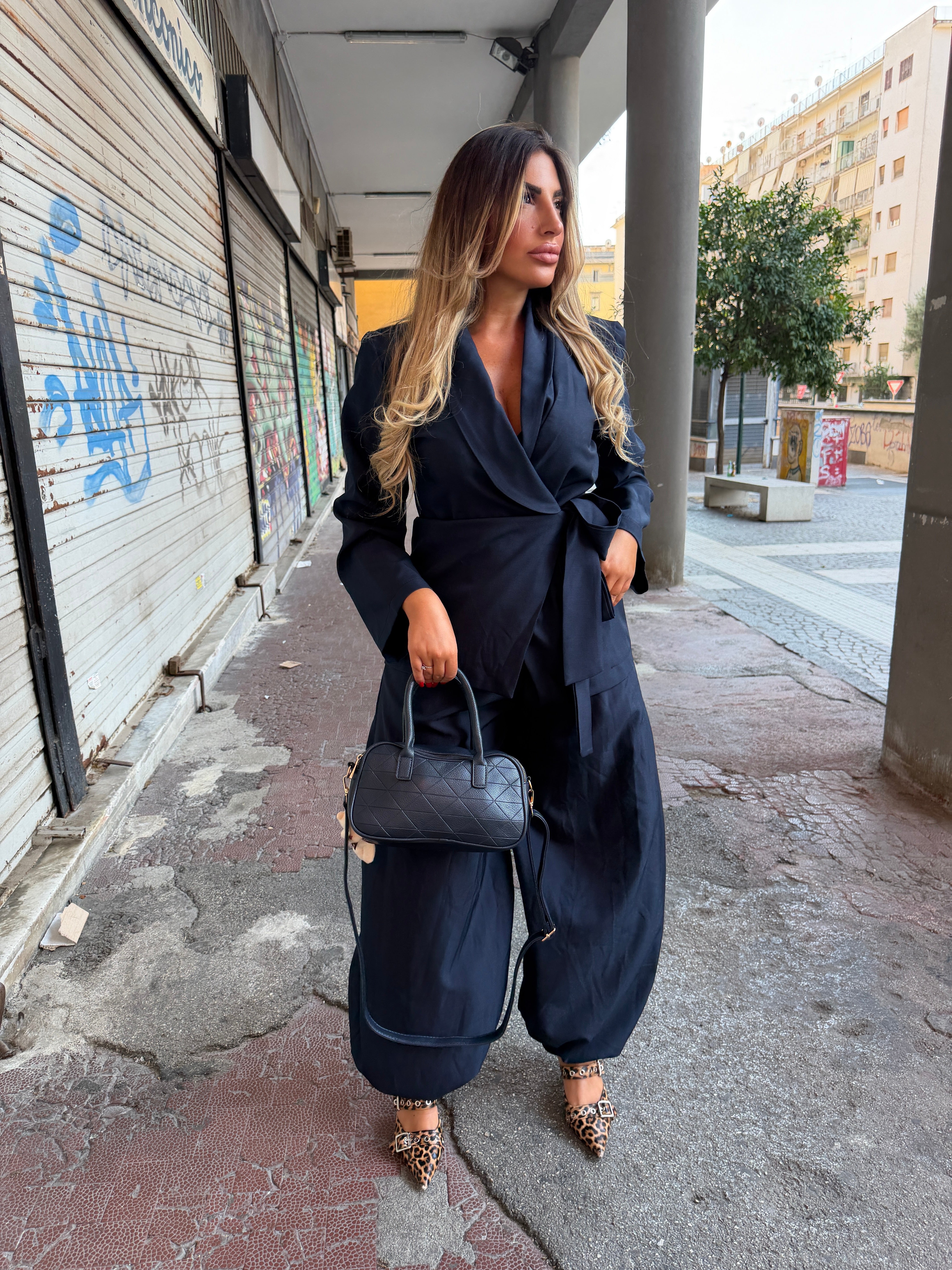 COORDINATO ANNA BLU NOTTE