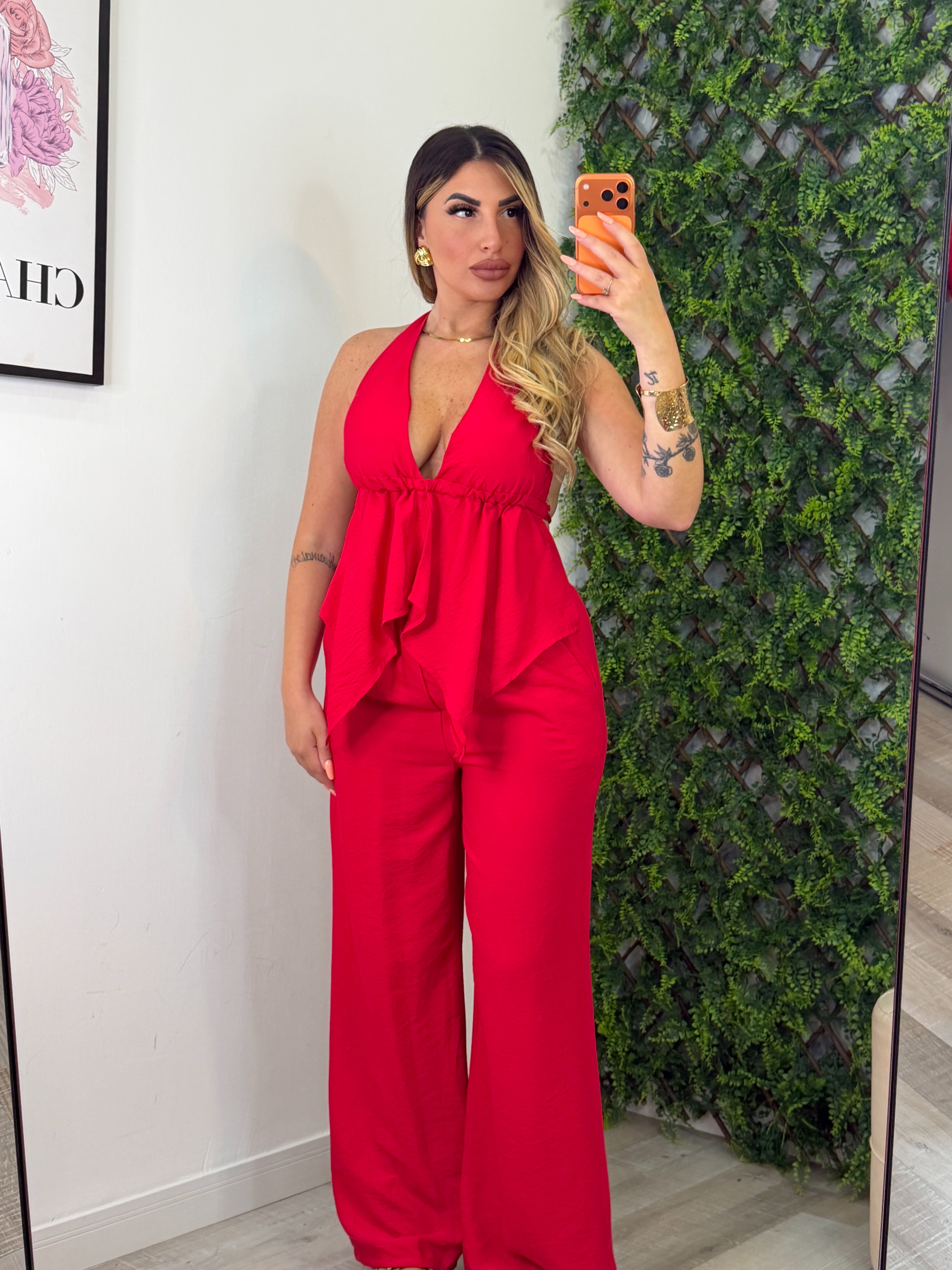 COORDINATO SANTORINI ROSSO