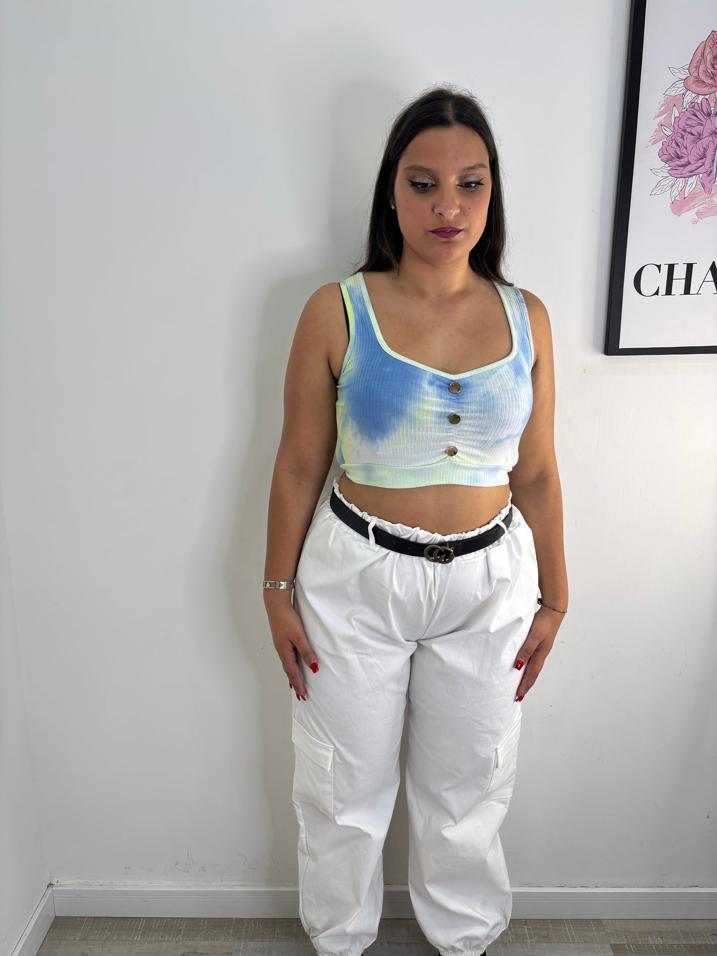CARGO CURVY BIANCO