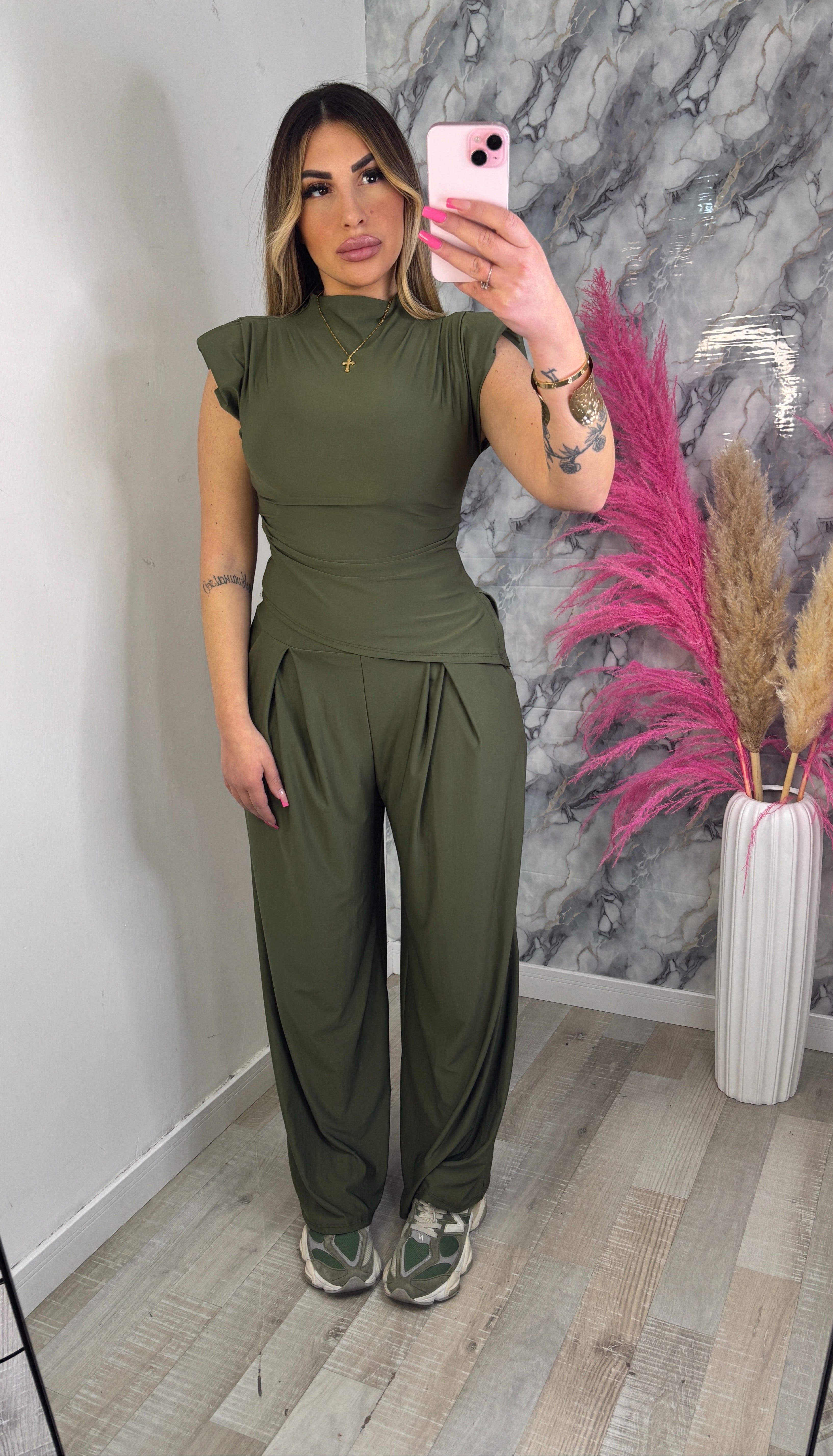 COORDINATO SARAH VERDE MILITARE