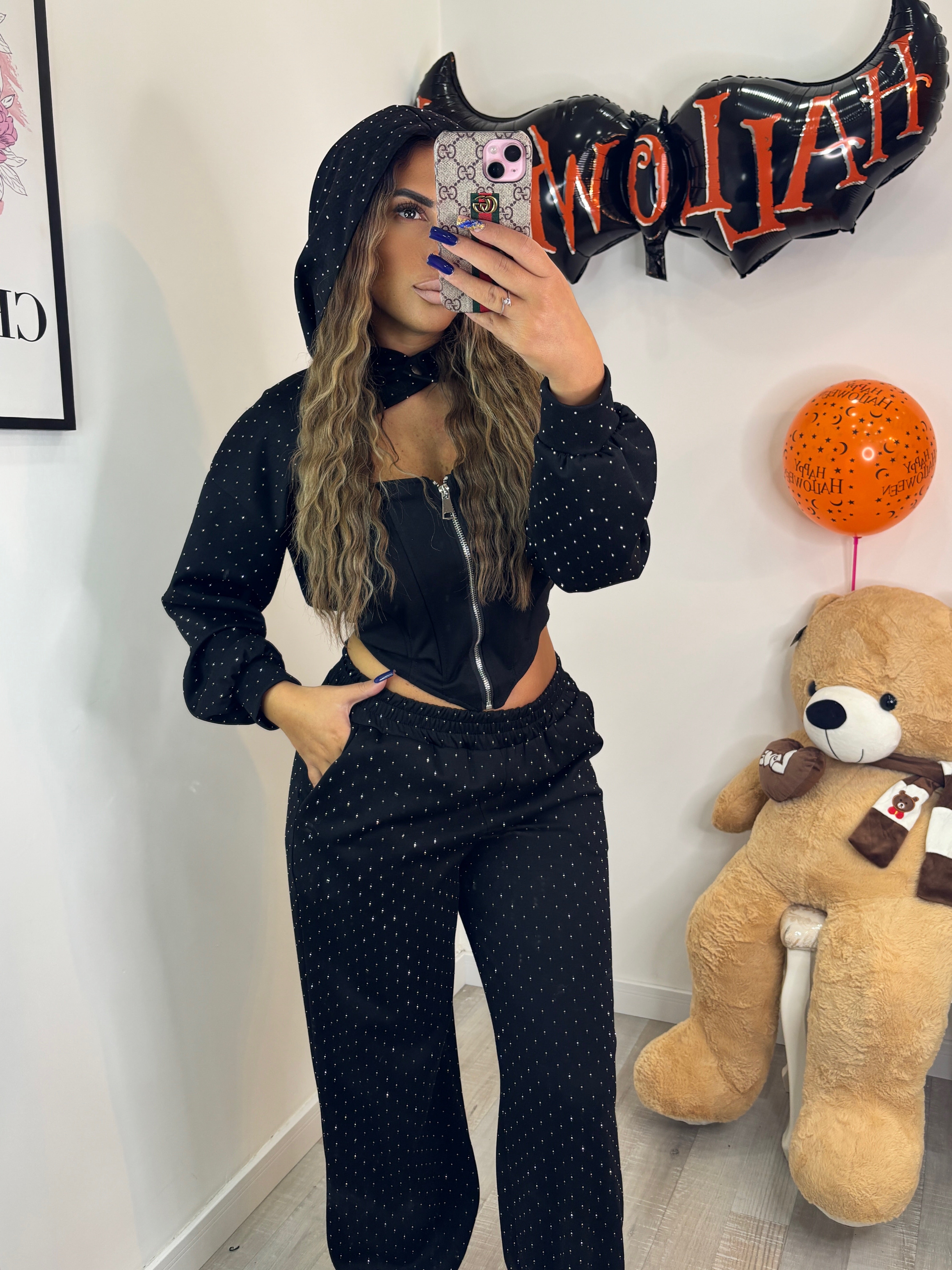 TUTA BRILLANTINI 3 PEZZI