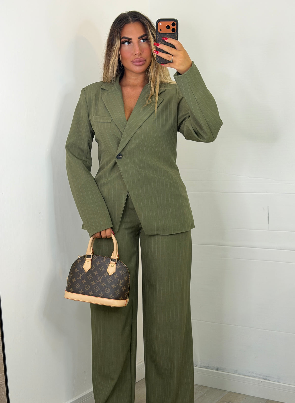 TAILLEUR ISABEL - VERDE OLIVA