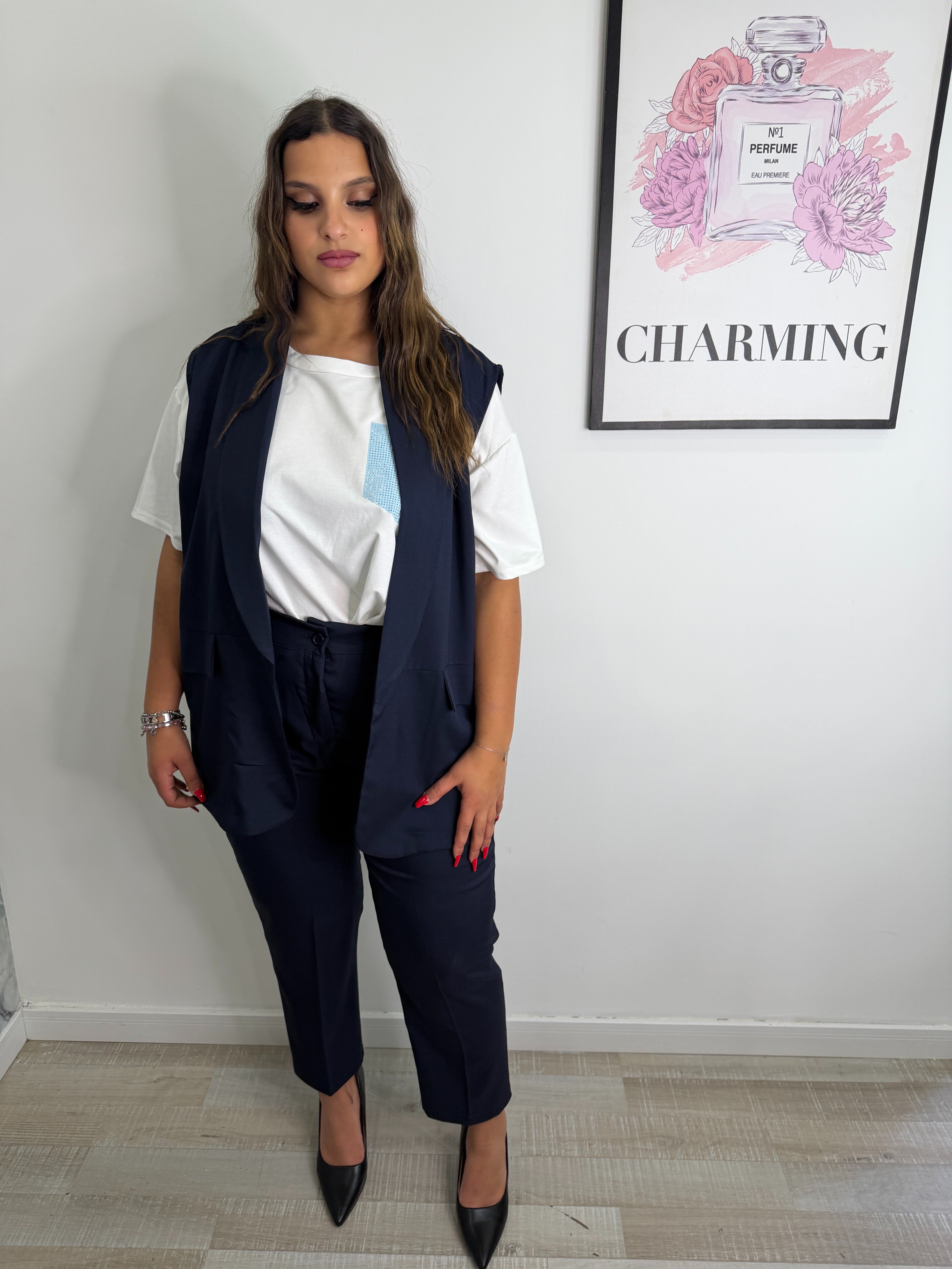COORDINATO GILET + PANTALONE