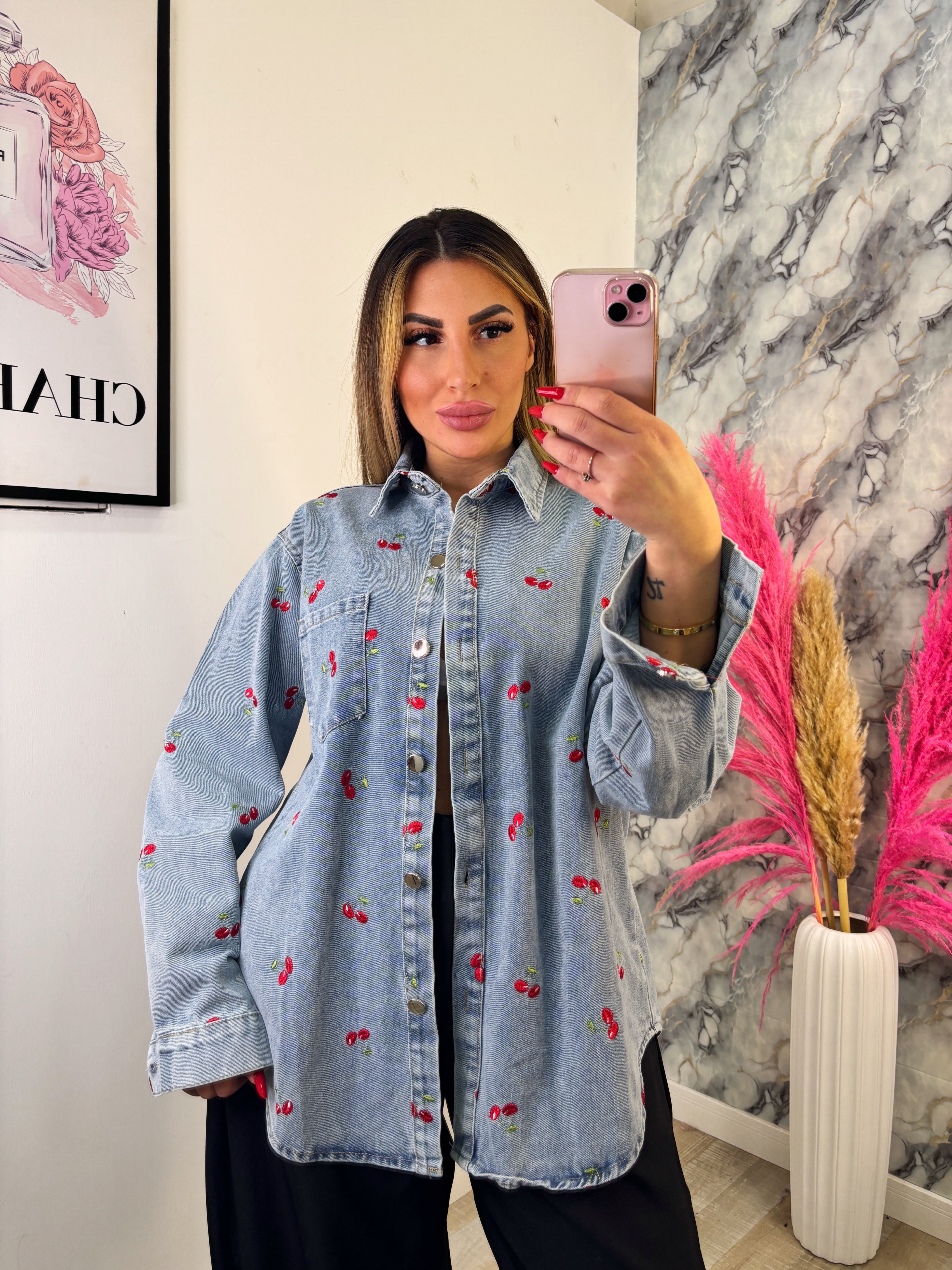 CAMICIA JEANS CHERRY