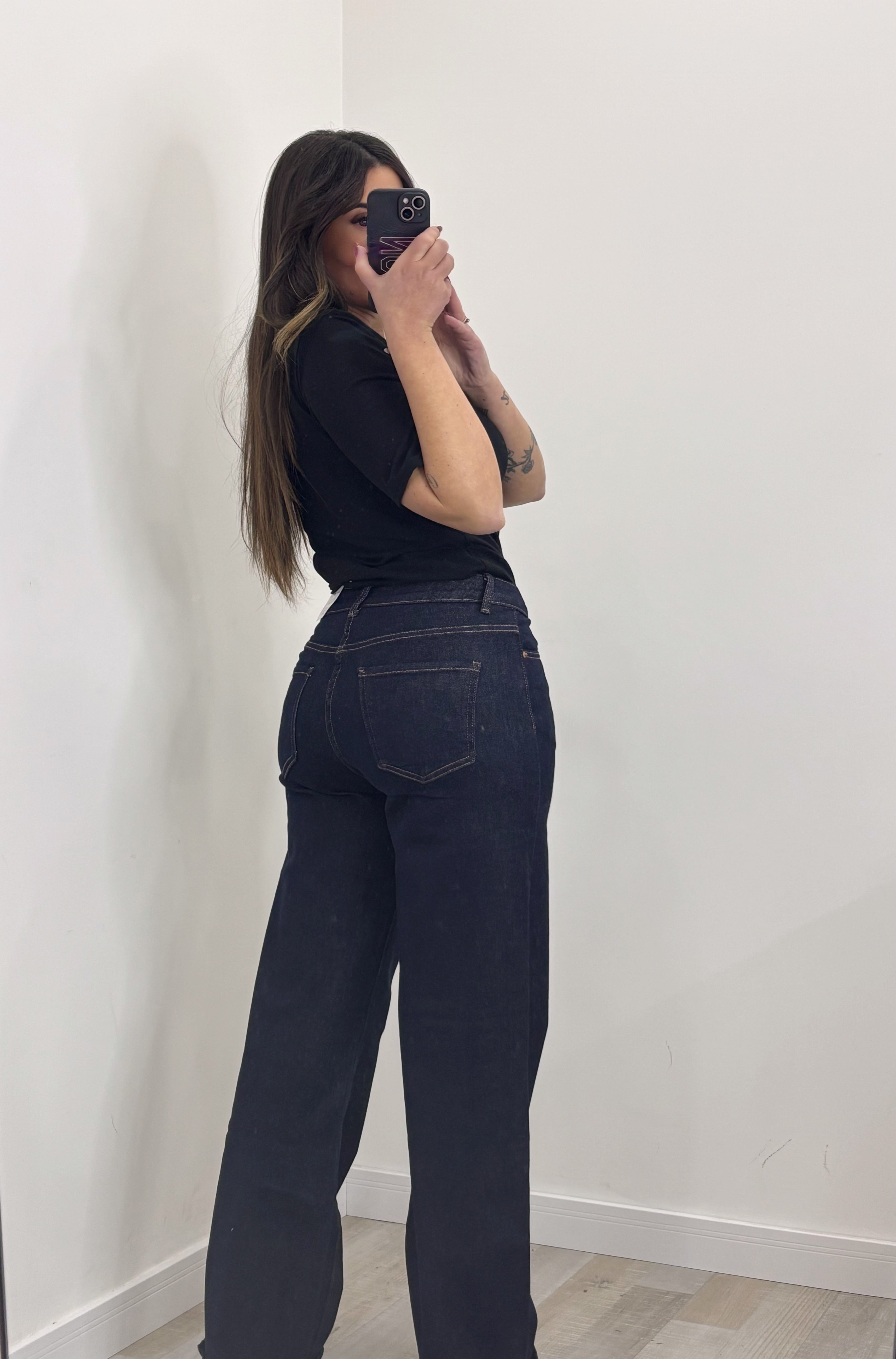 JEANS INSERTI LEOPARDATI