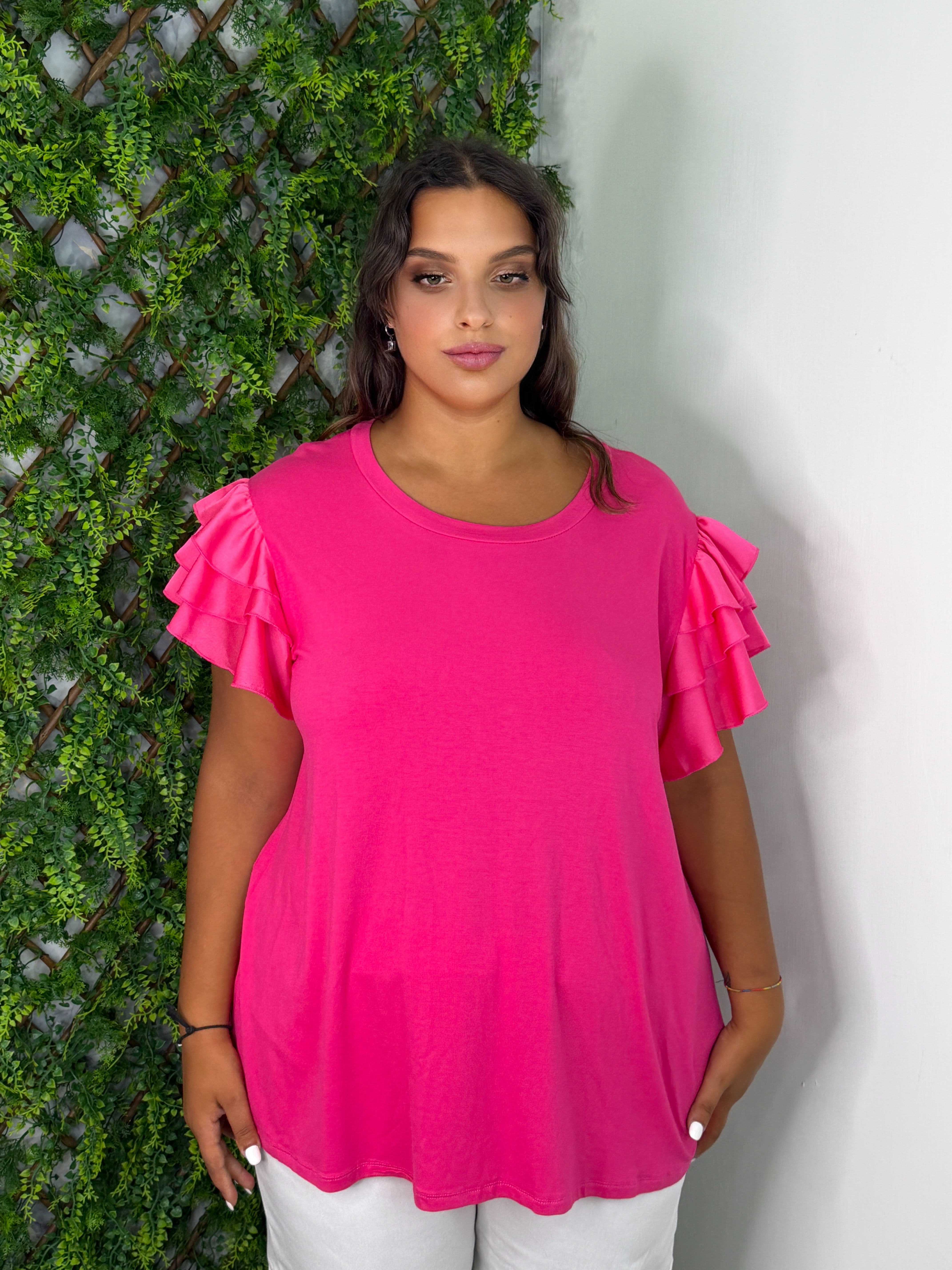 MAGLIA FUCSIA CURVY