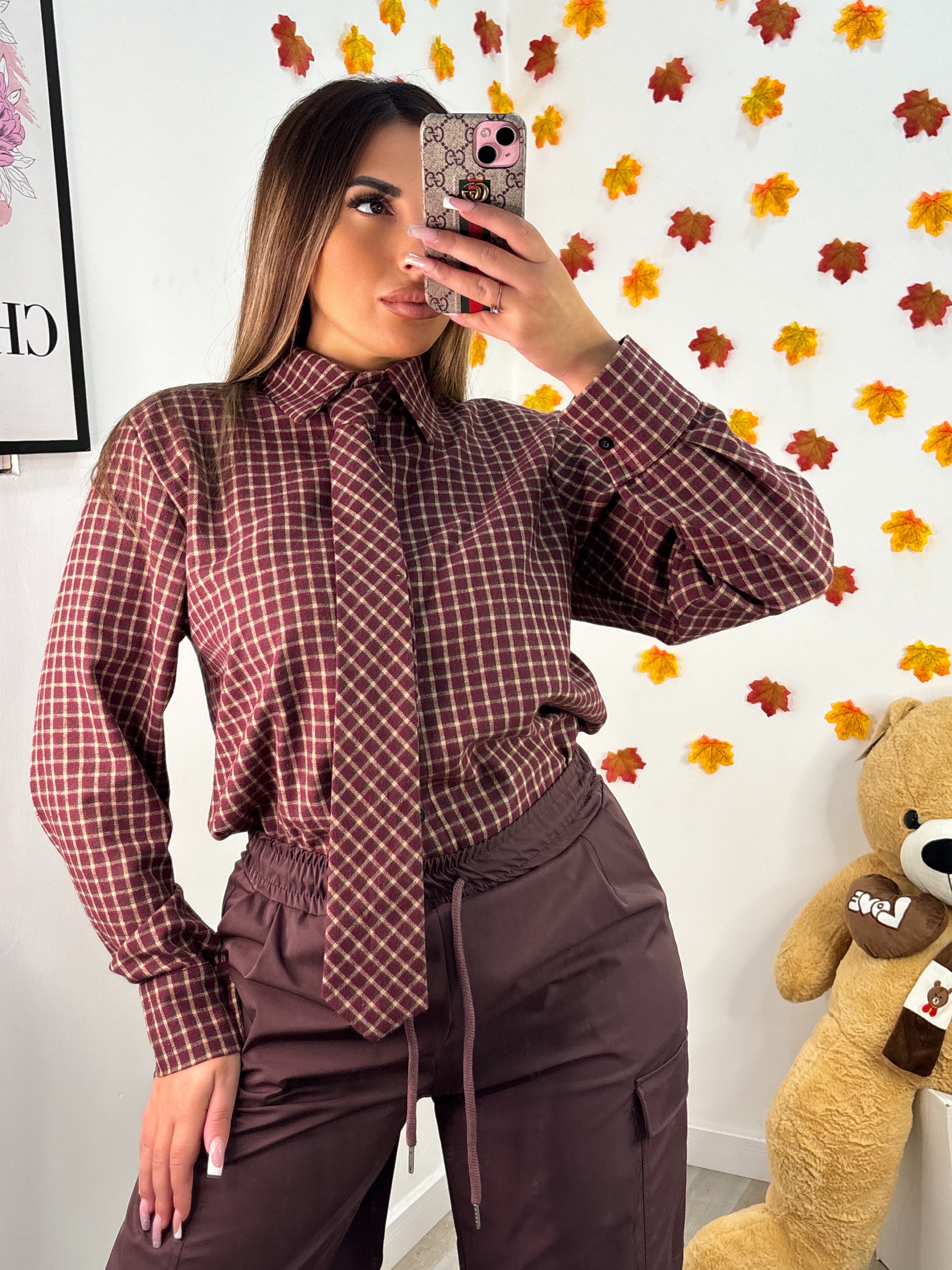 CAMICIA ALENA BORDEAUX