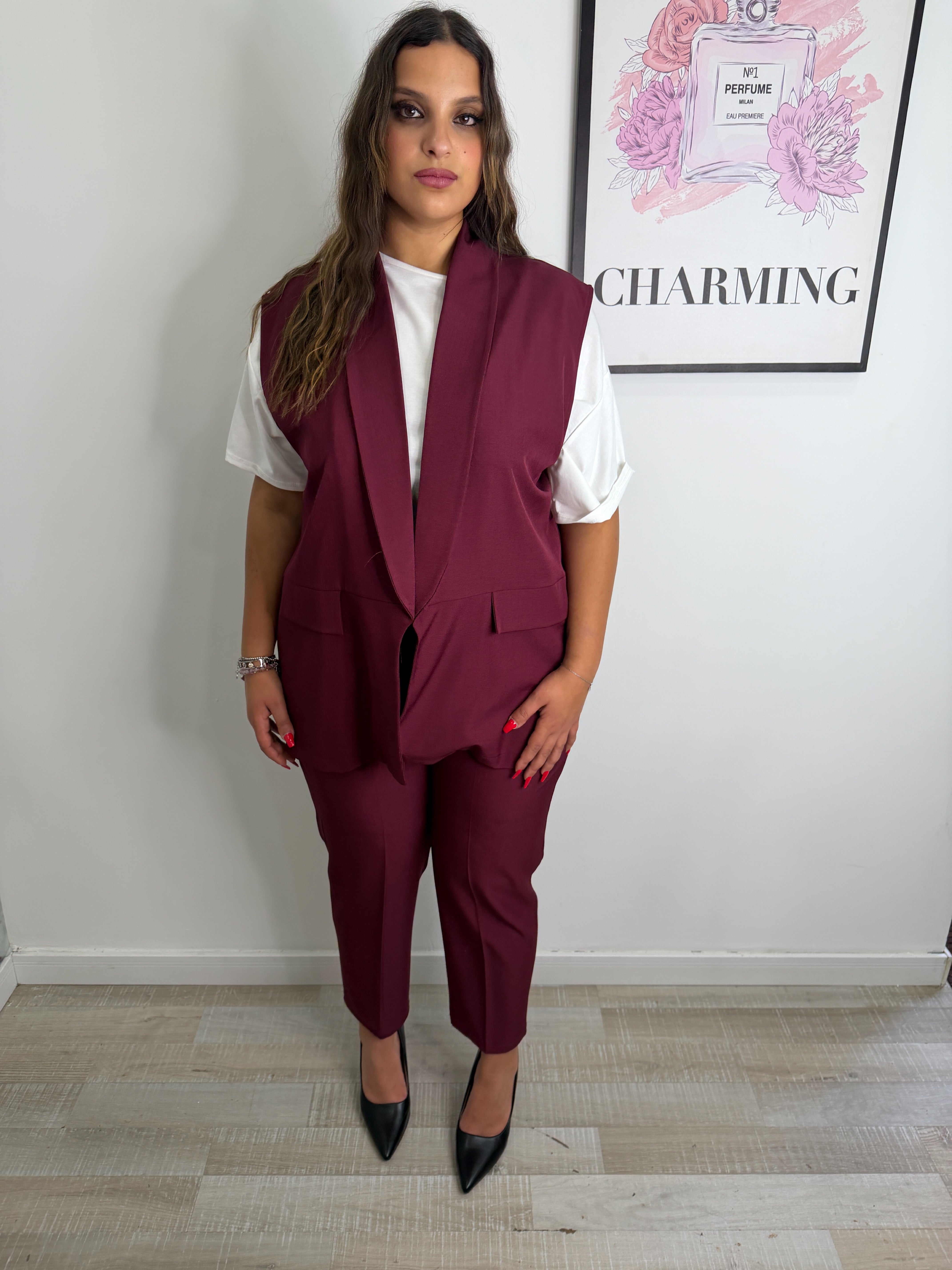 COORDINATO GILET + PANTALONE