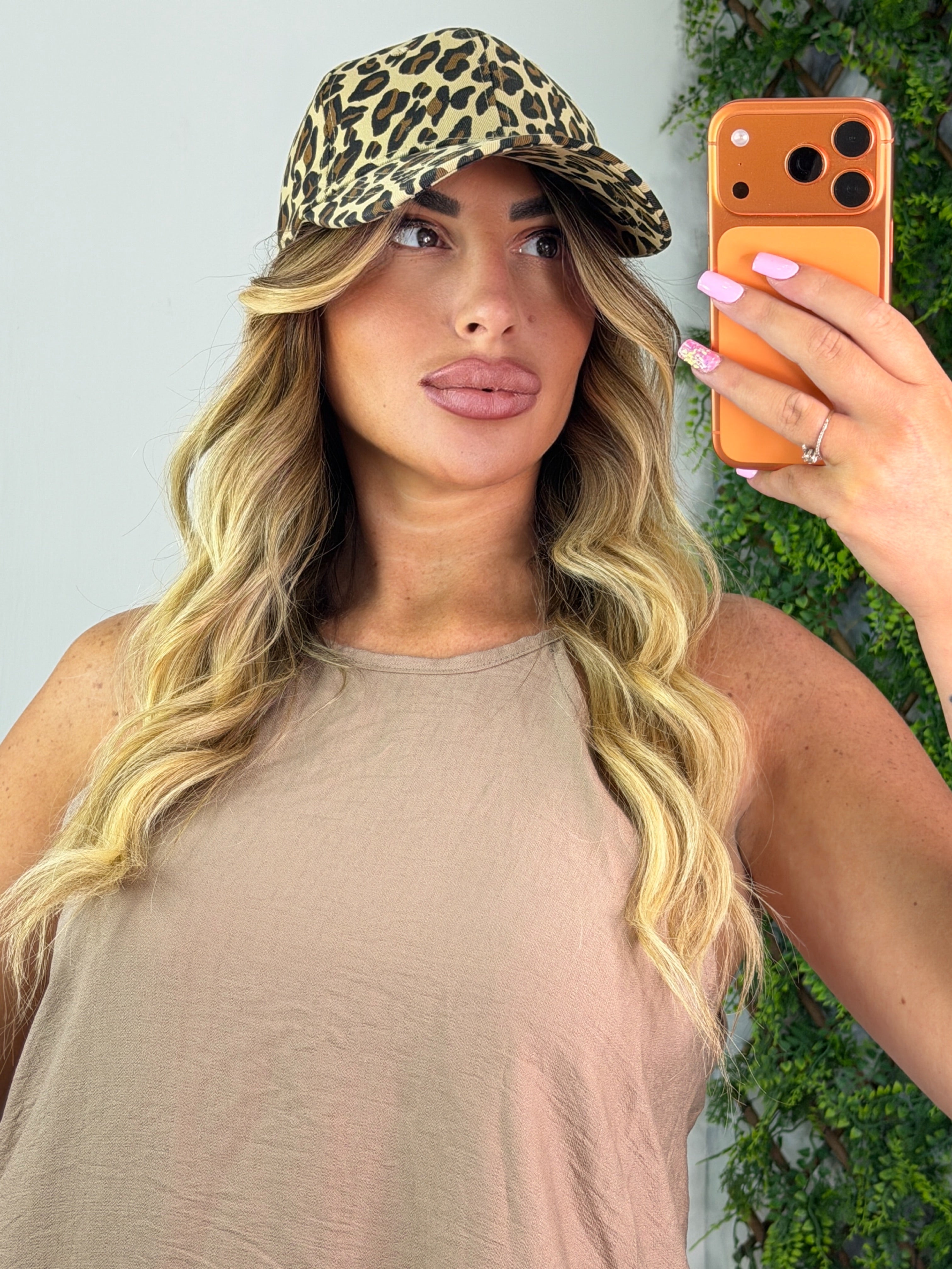 CAPPELLO LEOPARDATO BEIGE