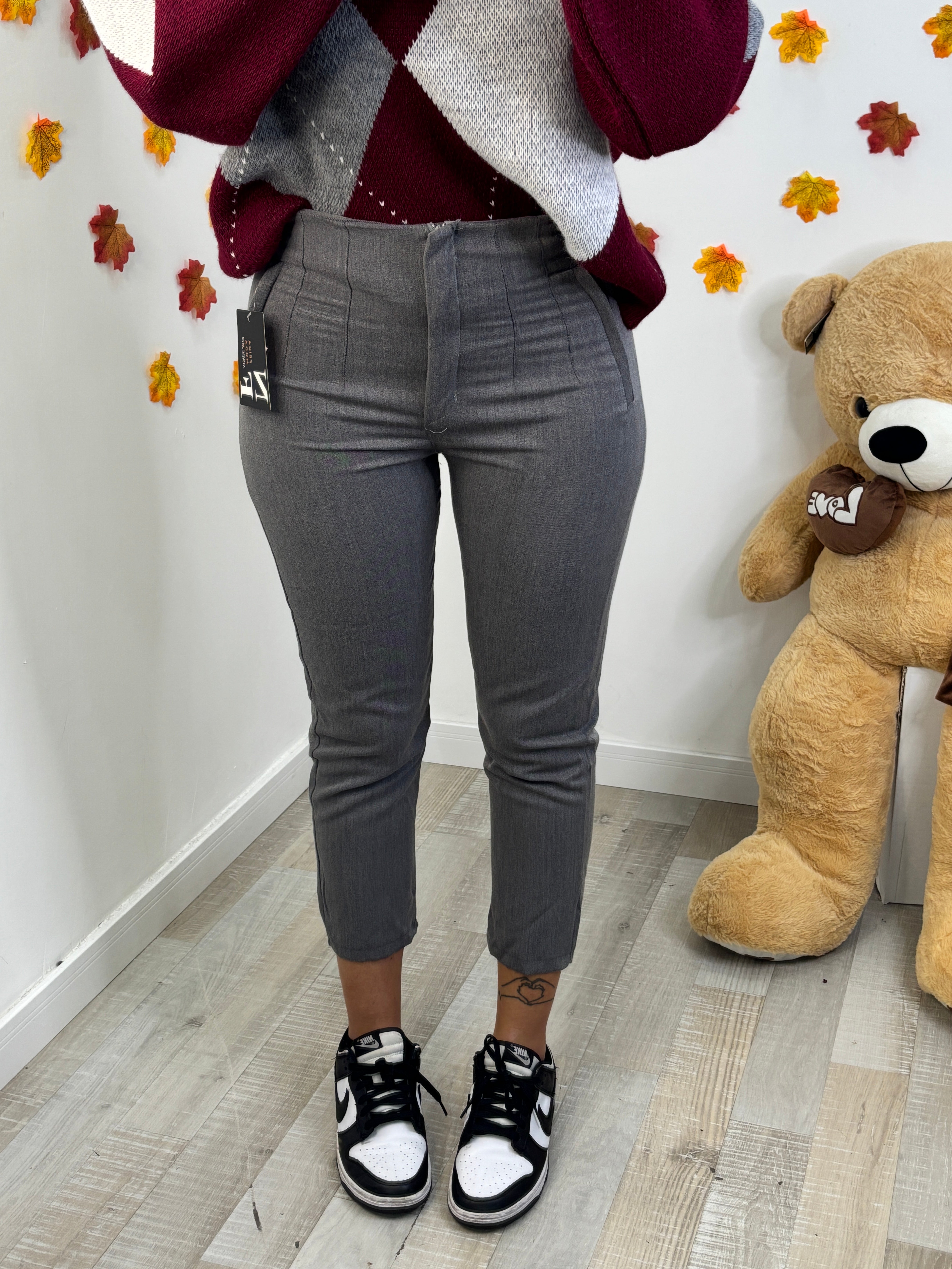 PANTALONE PUSHUP GRIGIO