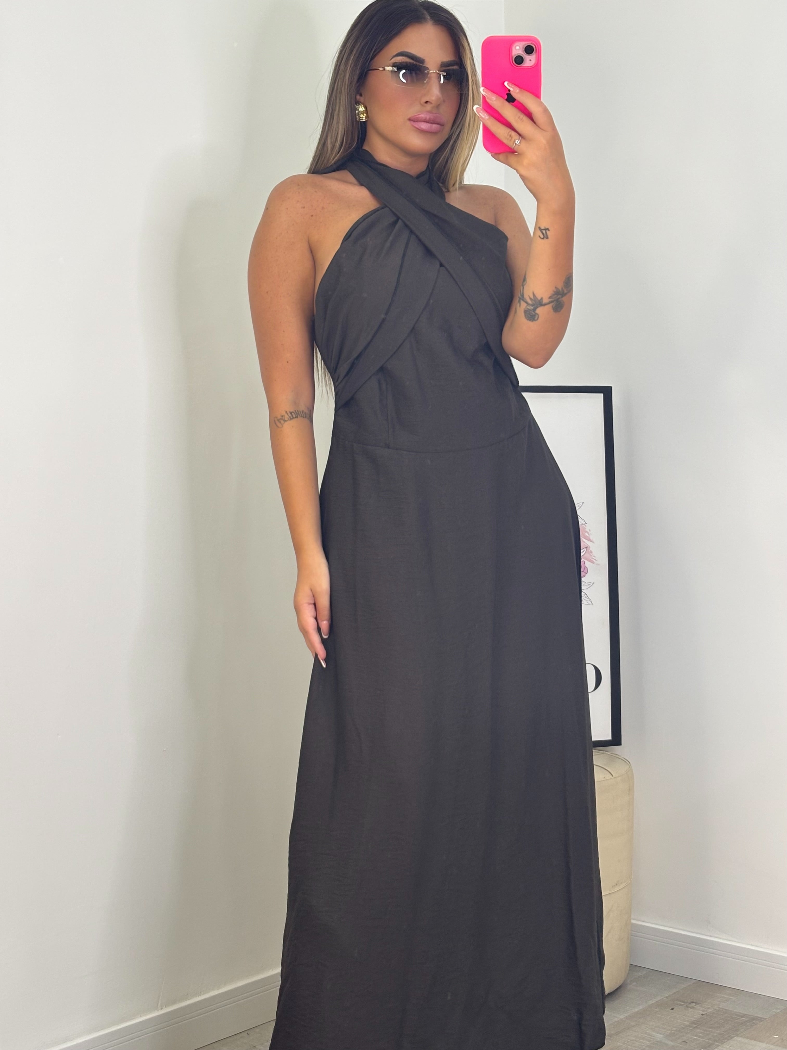 ABITO LUNGO CIOCCOLATO