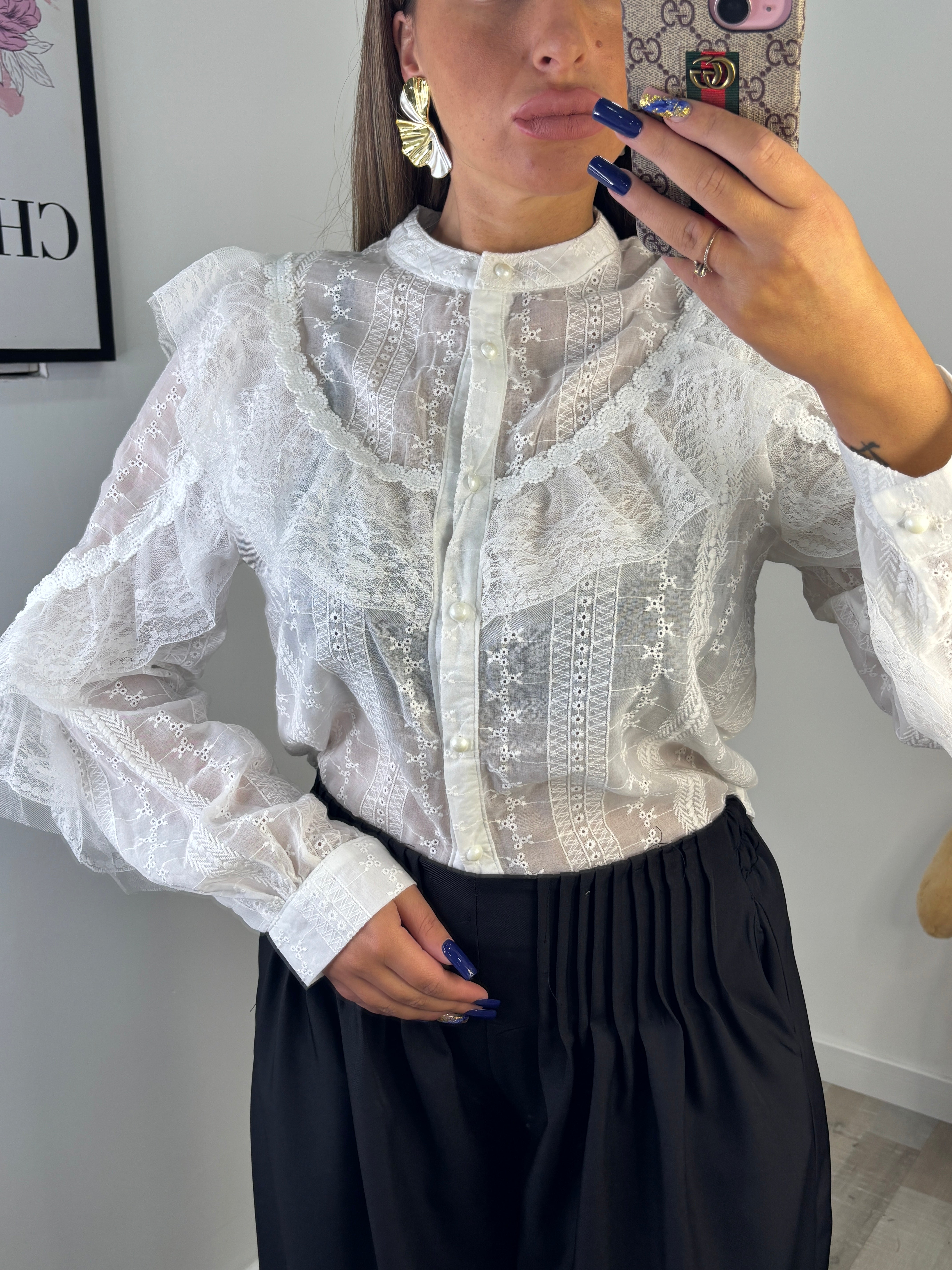 CAMICIA MERLETTO