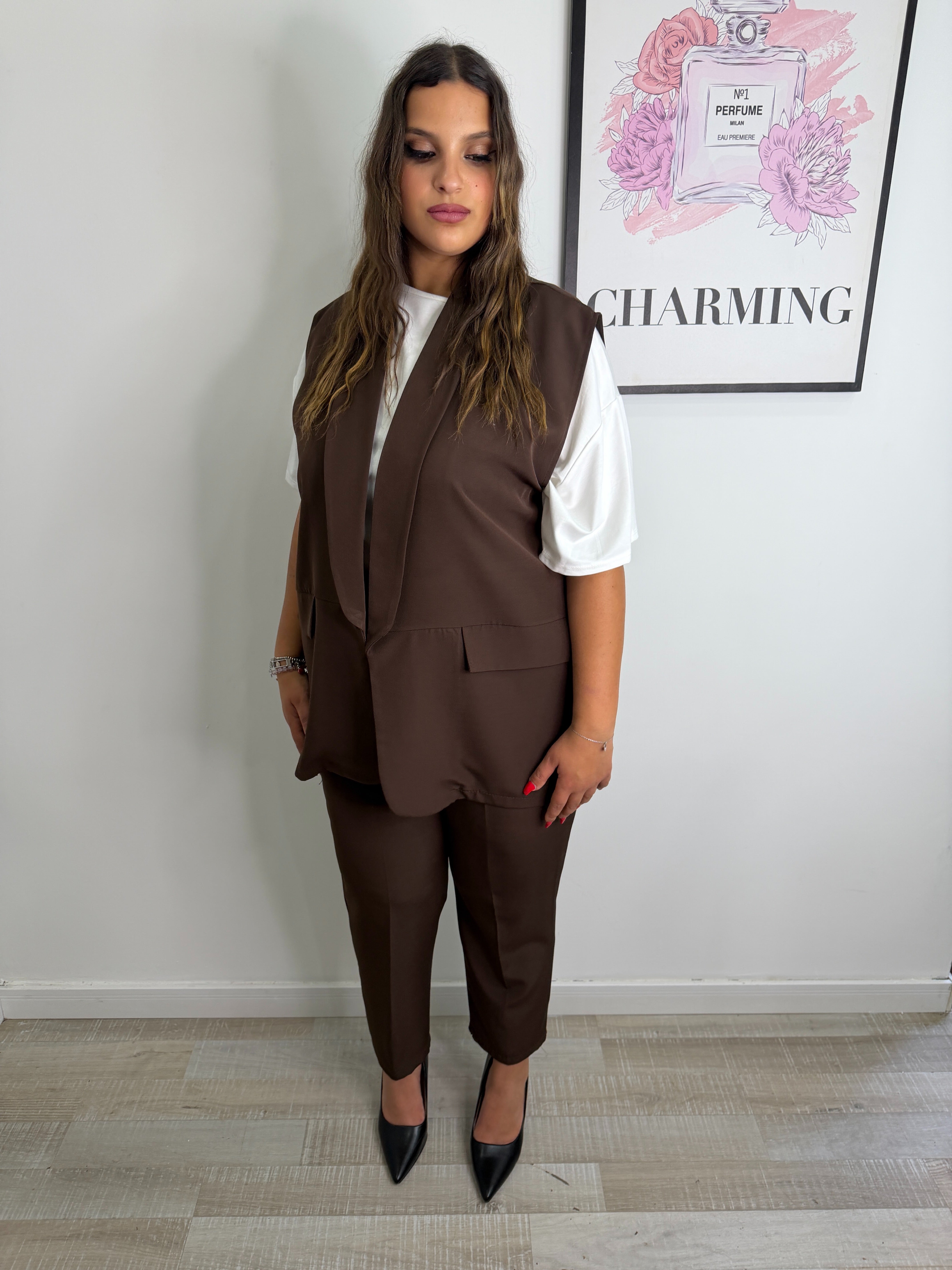 COORDINATO GILET + PANTALONE
