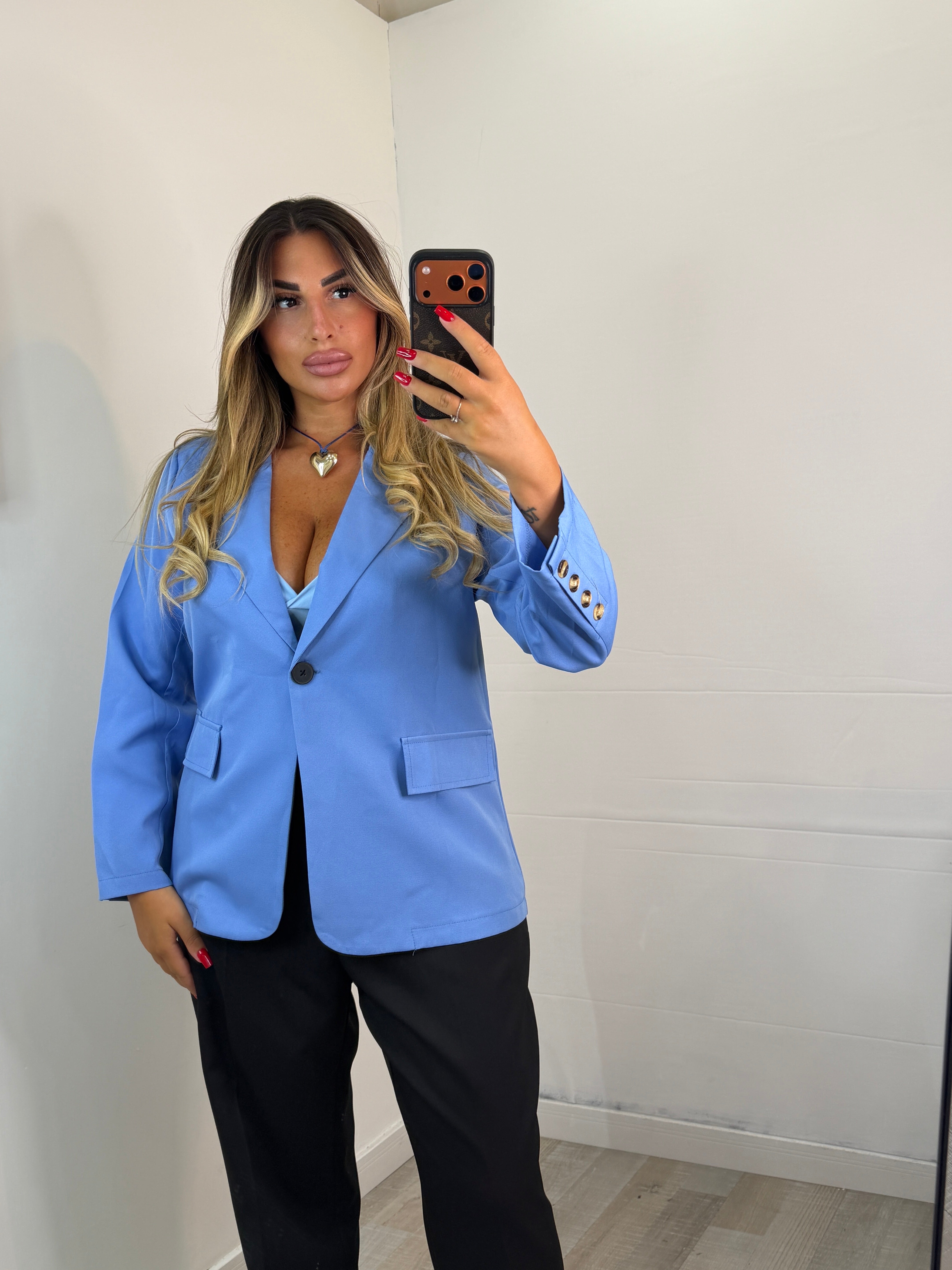 GIACCA BASIC CELESTE