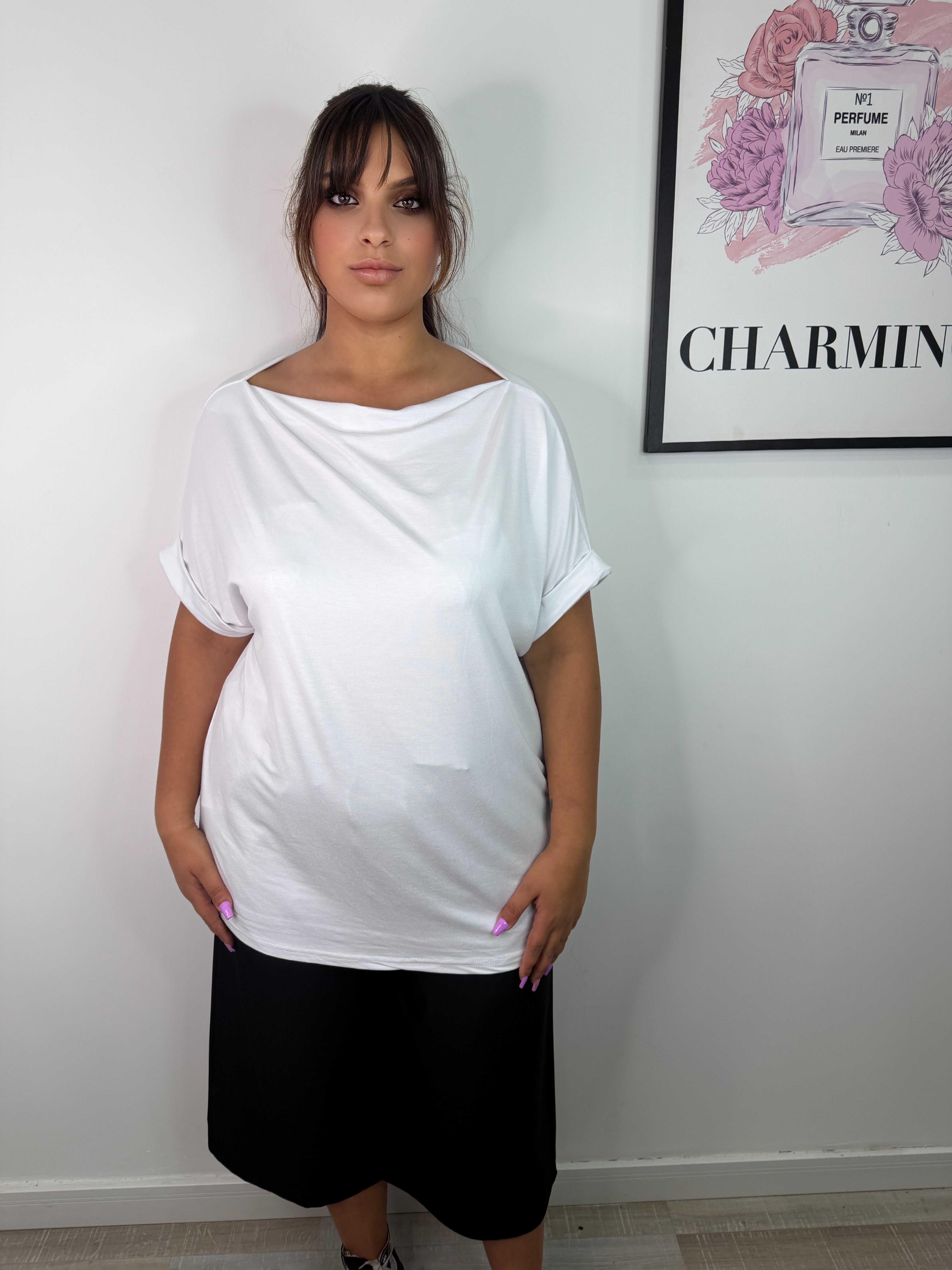 MAGLIA SCOLLO A BICCHIERE CURVY