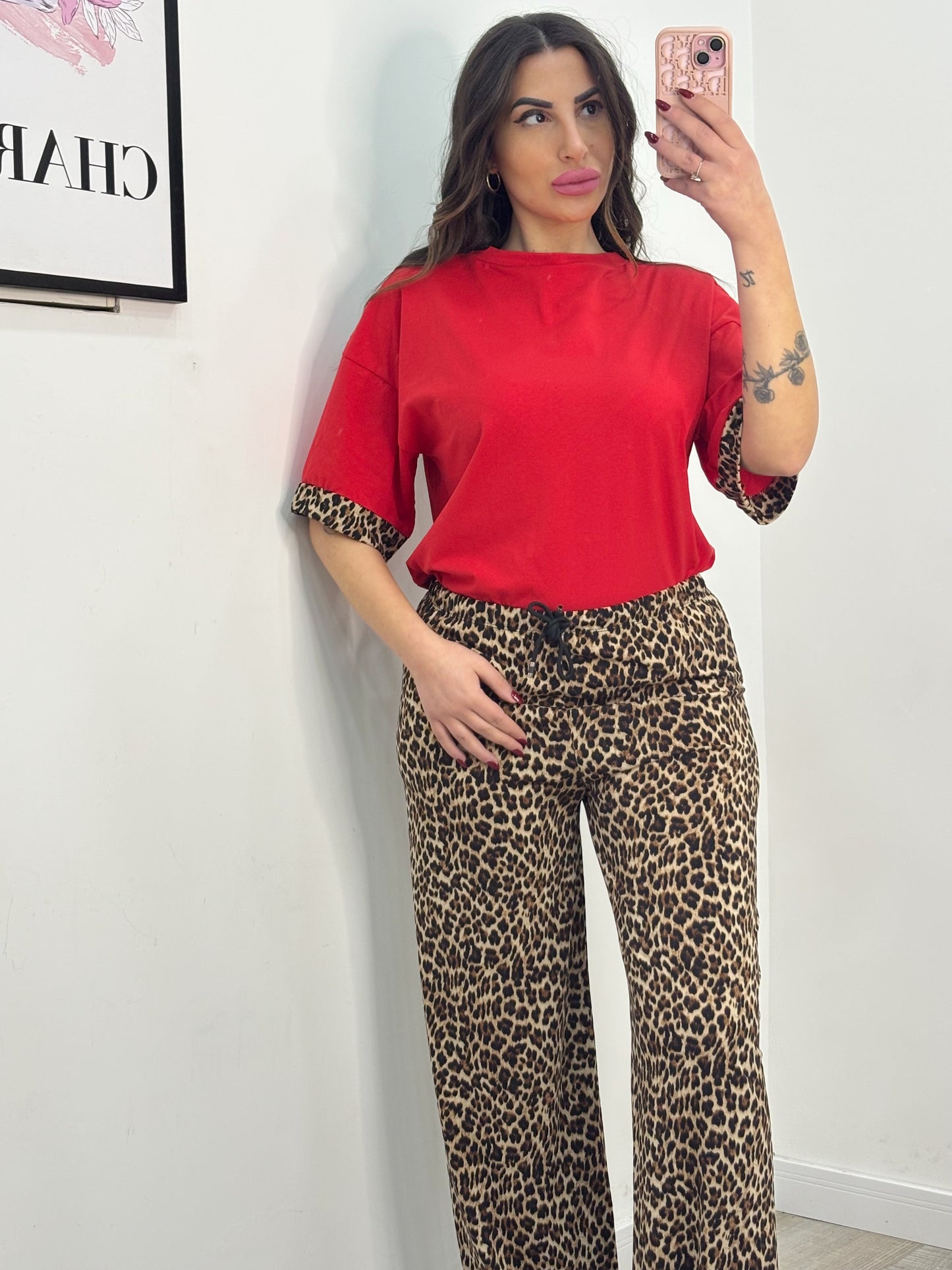 COORDINATO LEOPARDATO