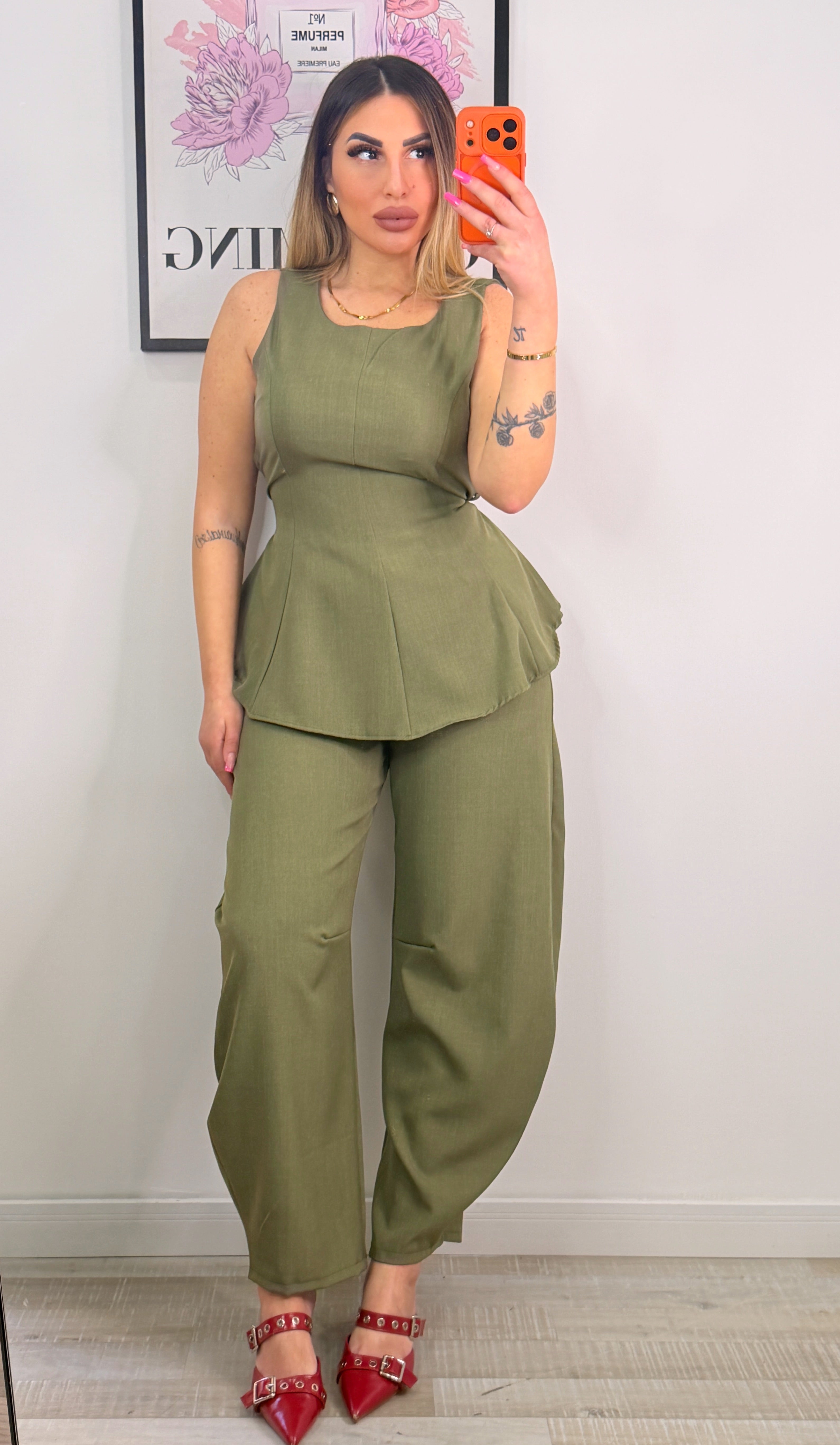 COORDINATO ISABEL VERDE MILITARE