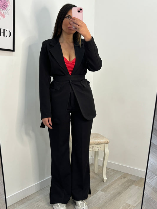 TAILLEUR SPACCHETTI NERO