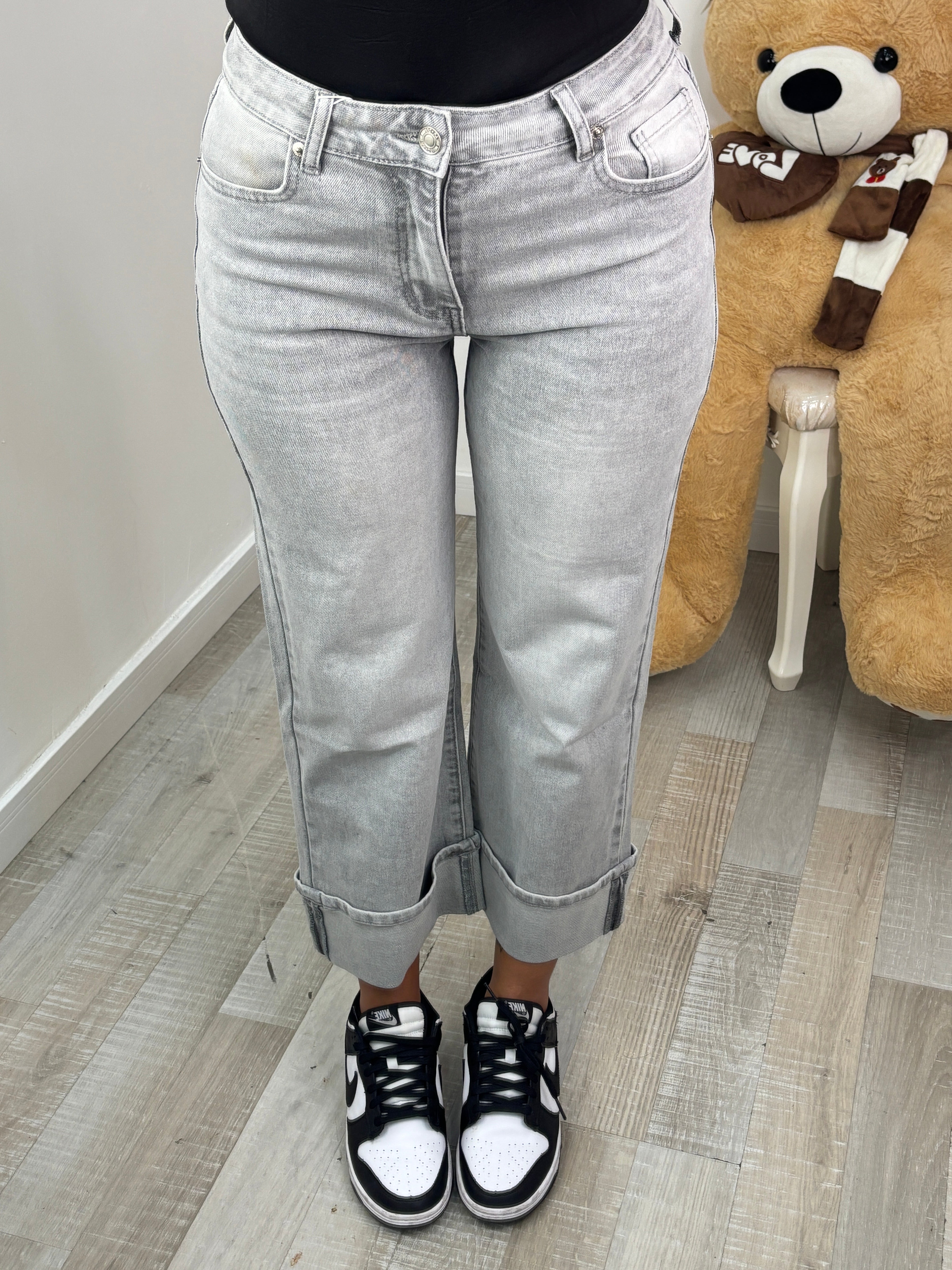 JEANS PIEGONE GREY