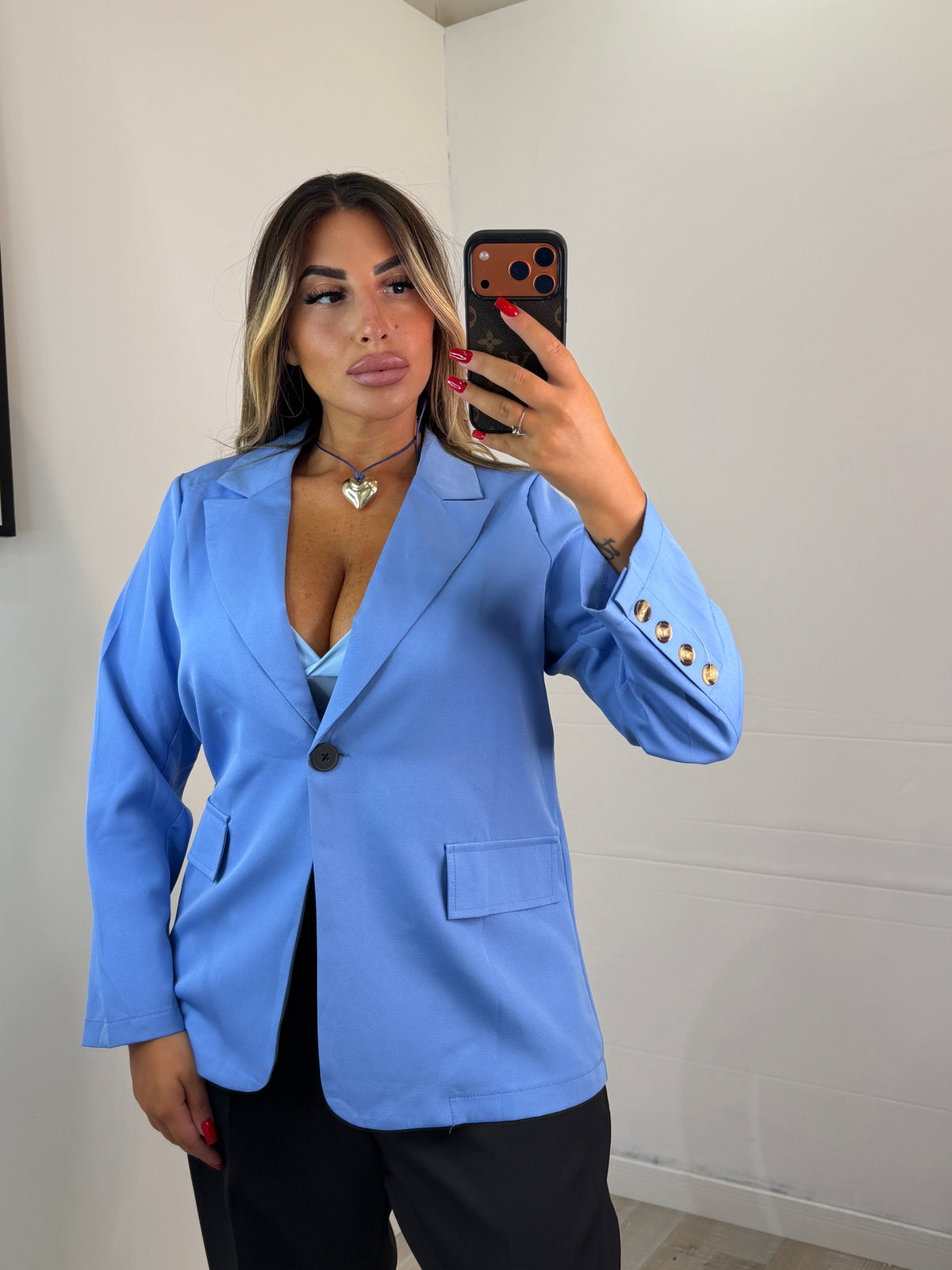 GIACCA BASIC CELESTE
