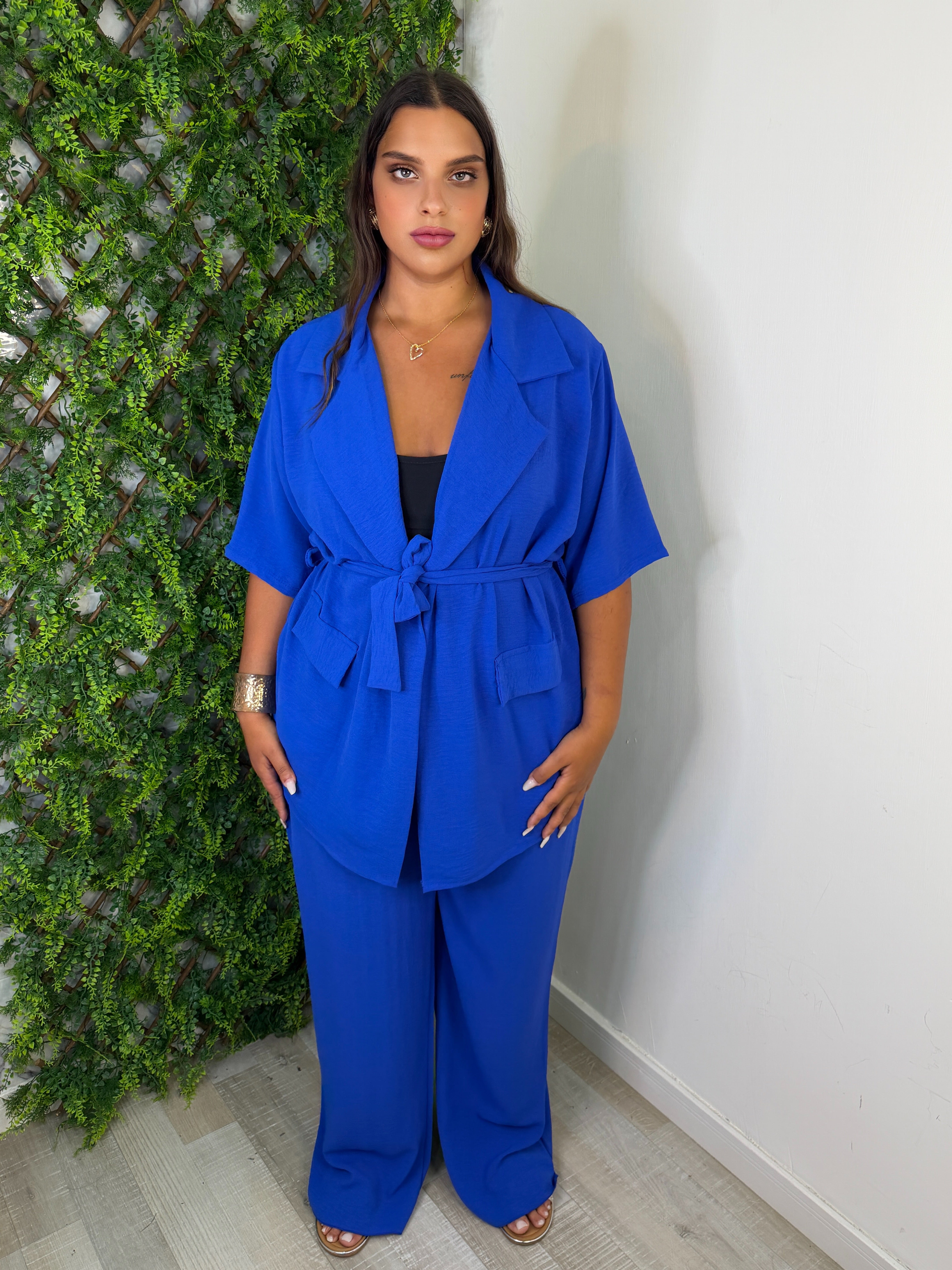 COORDINATO BRUNA BLU ELETTRICO