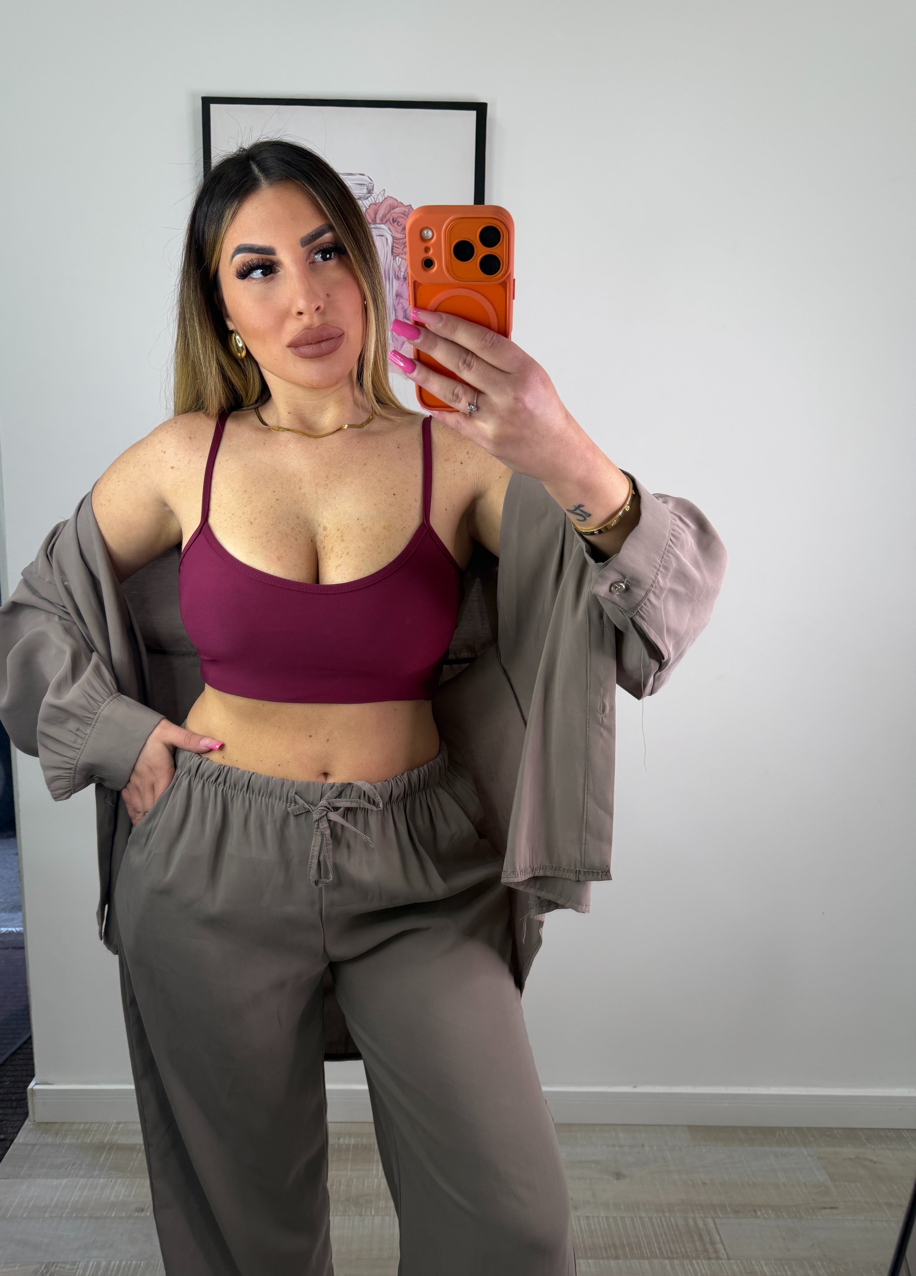 TOP A FASCIA BORDEAUX