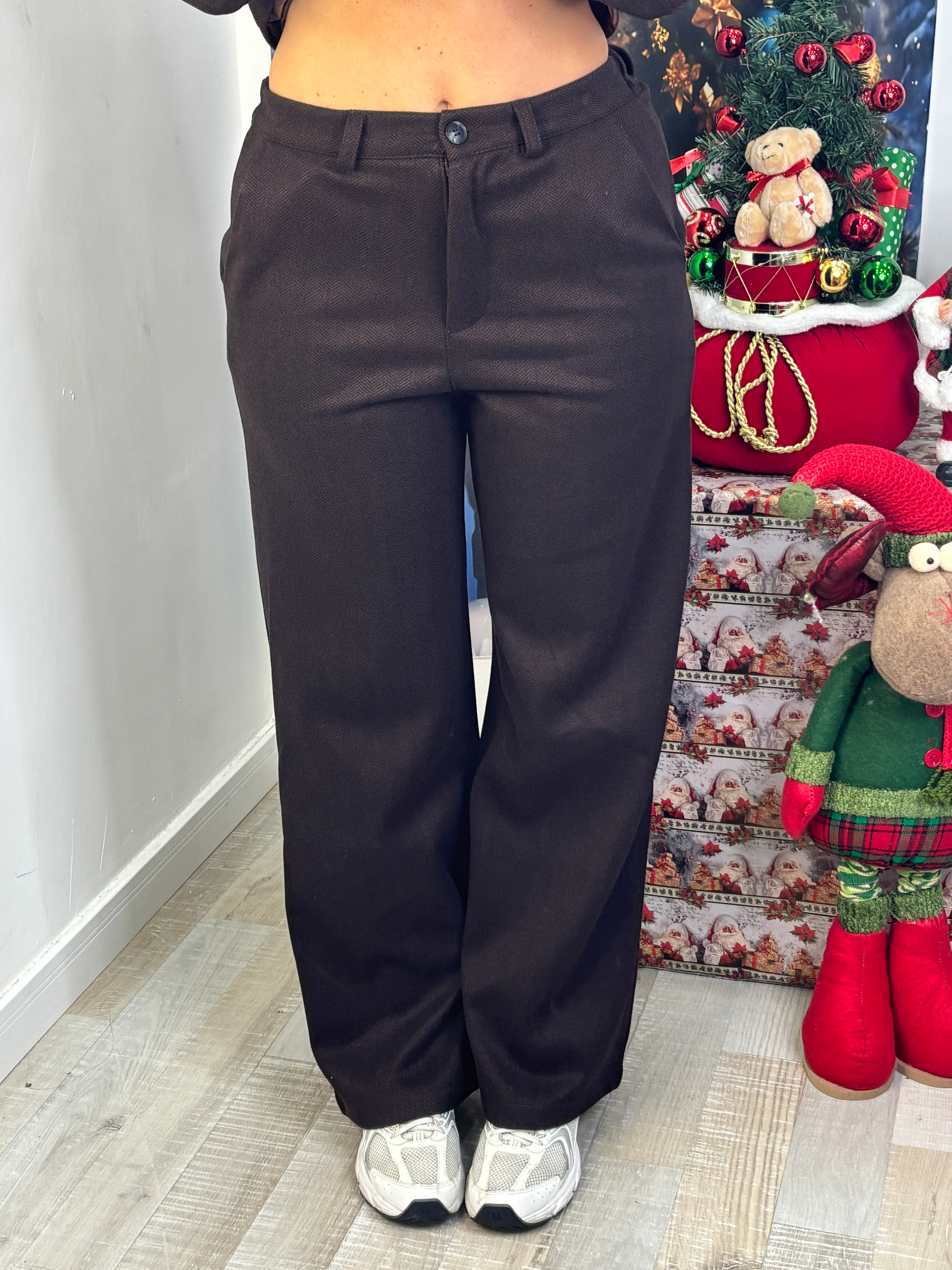 PANTALONE SPIGATO CIOCCOLATO