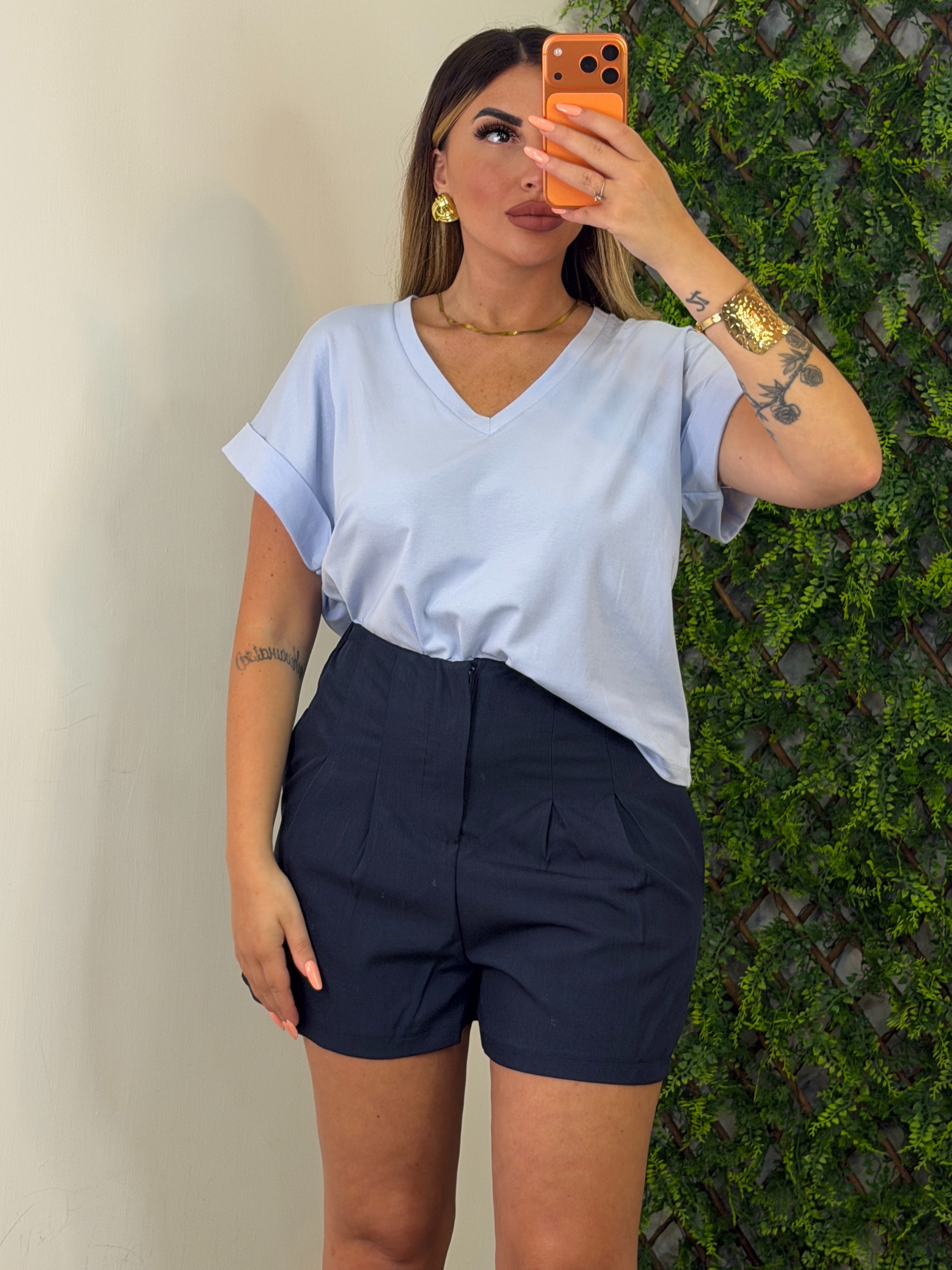 PANTALONCINO BLU NOTTE