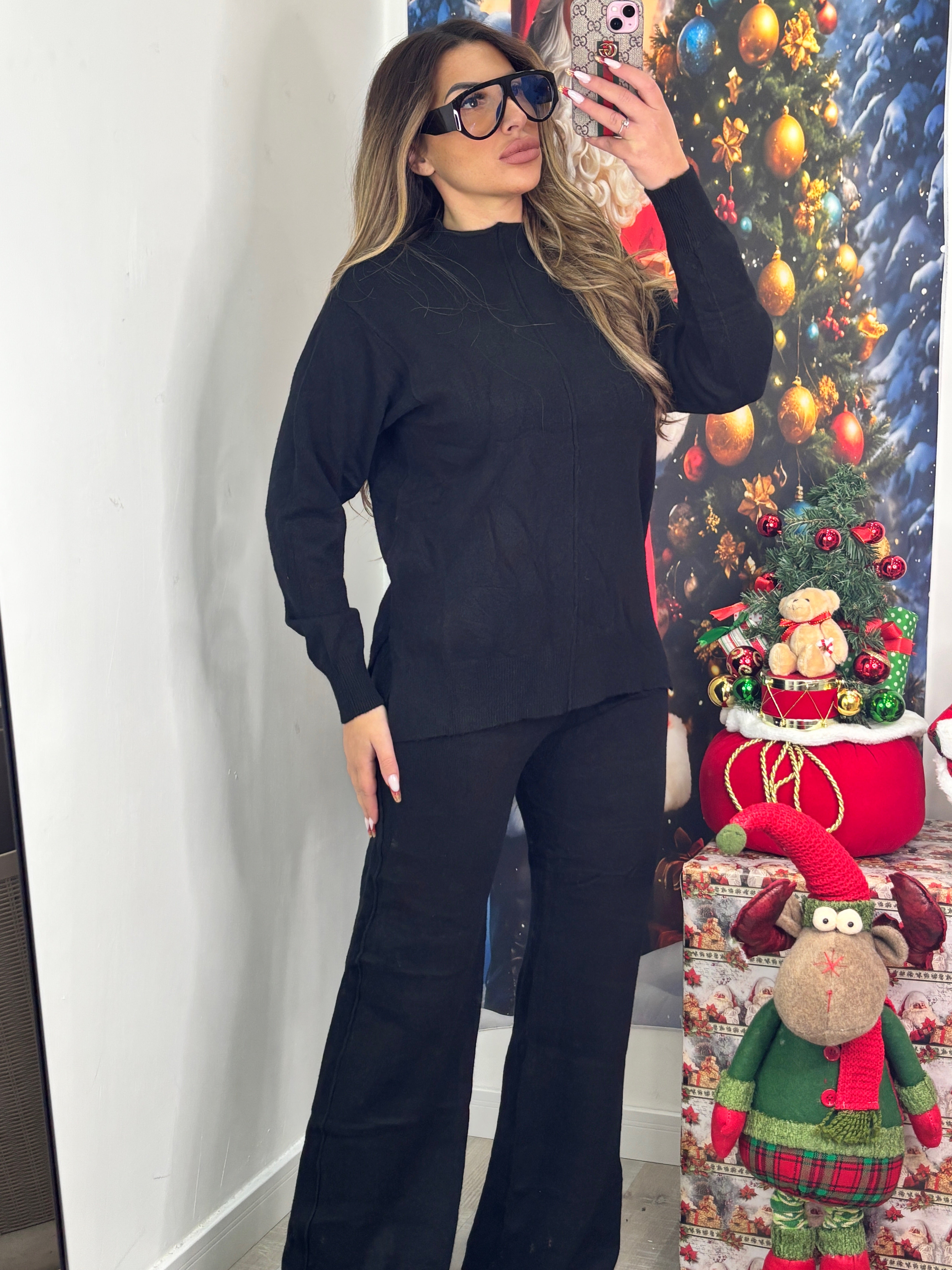 COORDINATO LANA NERO