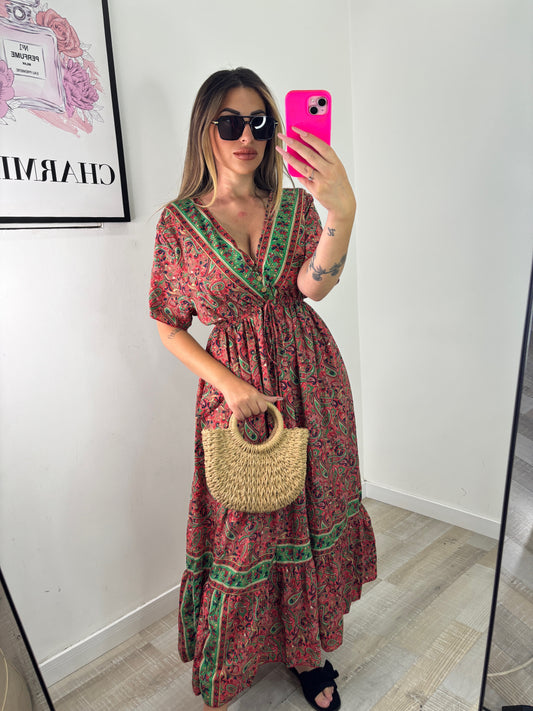 DRESS GITANA ROSSO